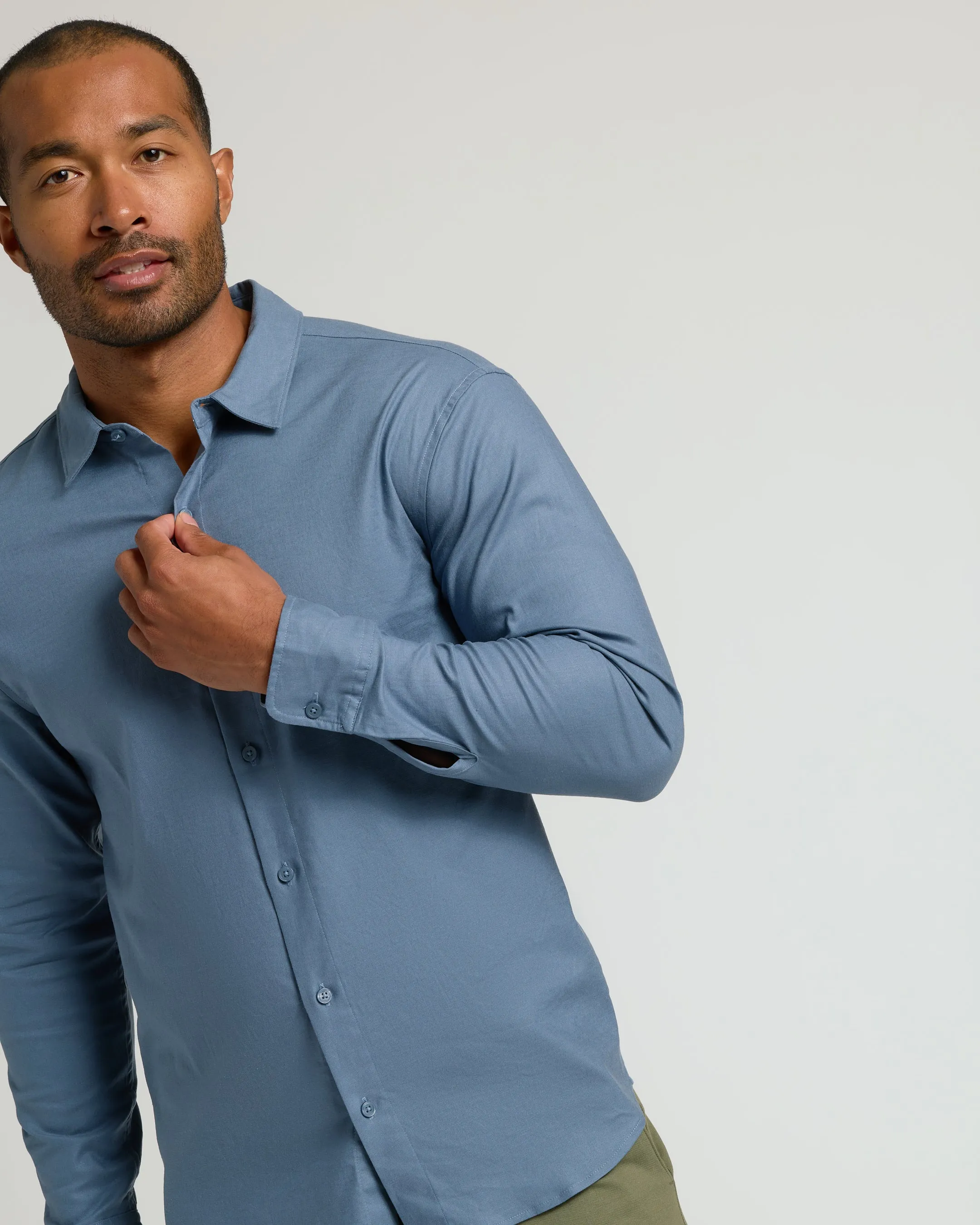 Fiord Long Sleeve Linen Shirt sold by True Classic product image thumbnail 4