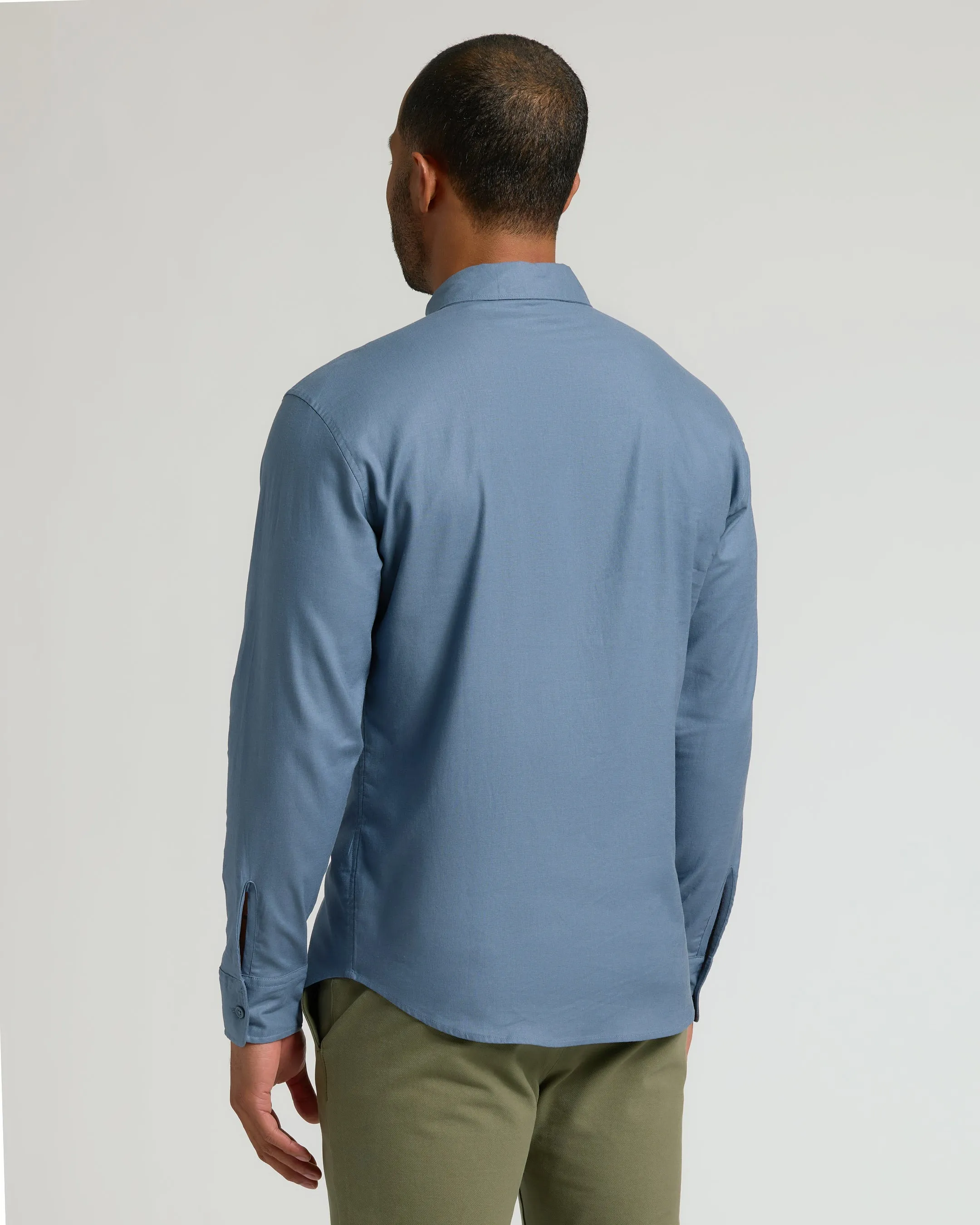 Fiord Long Sleeve Linen Shirt sold by True Classic product image thumbnail 3