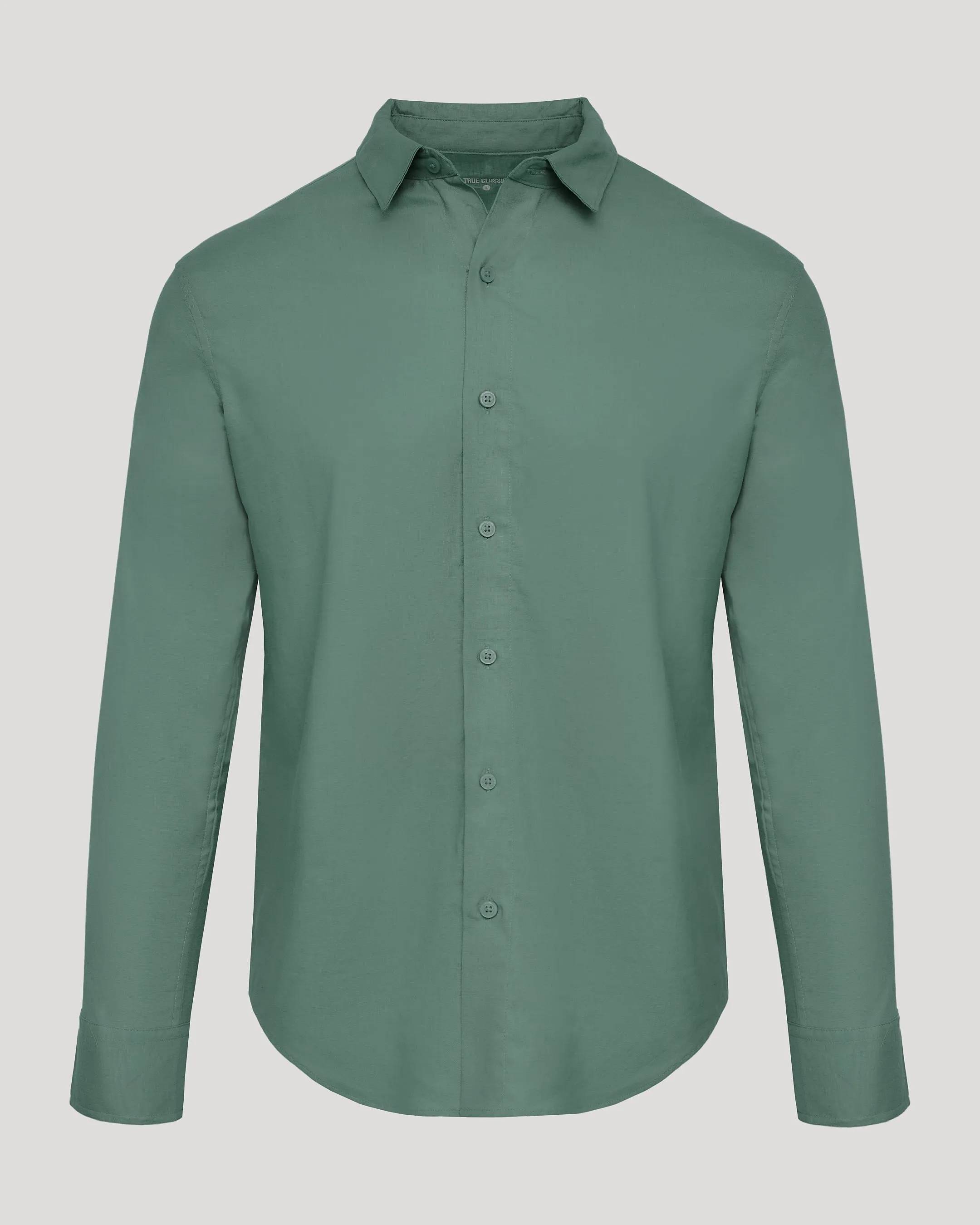 Moss Long Sleeve Linen Shirt sold by True Classic product image thumbnail 2