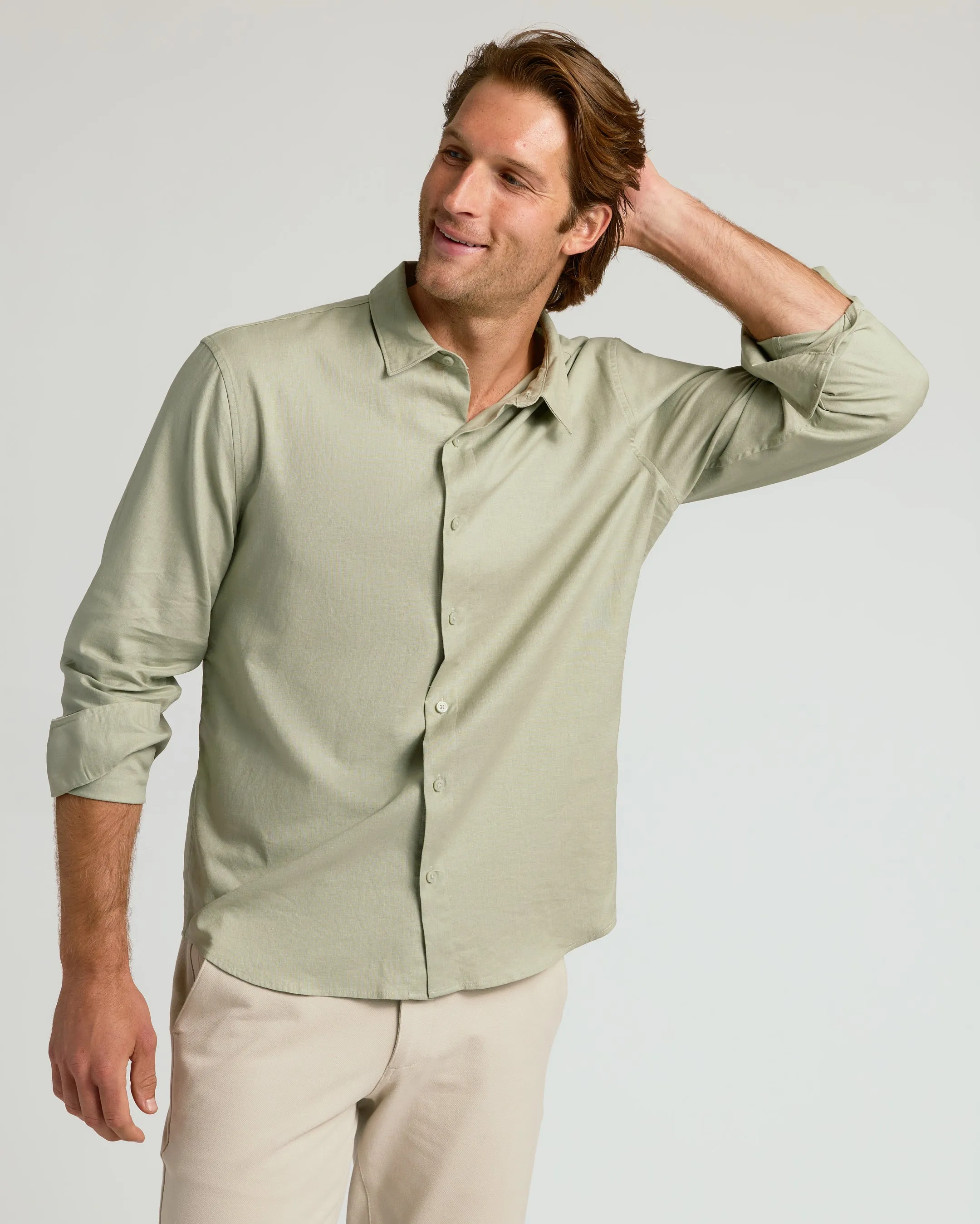 Mossy Oak Long Sleeve Linen Shirt sold by True Classic product image thumbnail 4