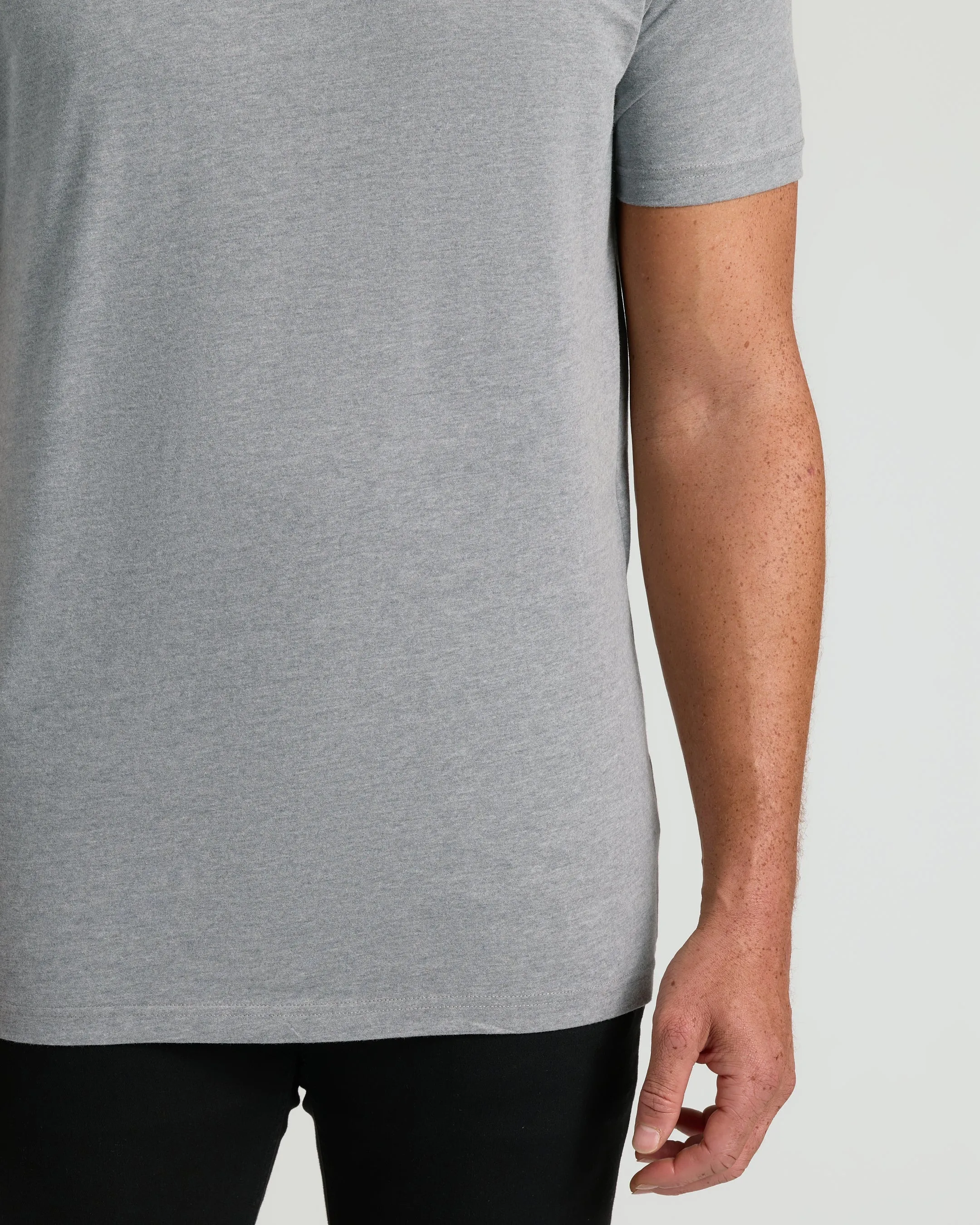 Heather Gray Tall Short Sleeve Classic V-Neck sold by True Classic product image thumbnail 5