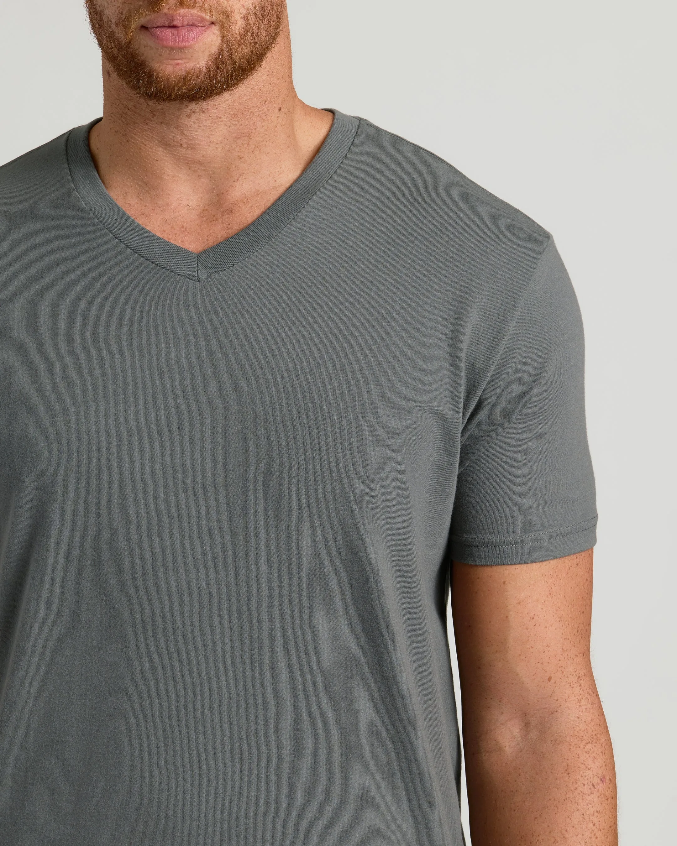 Carbon Tall Short Sleeve Classic V-Neck sold by True Classic product image thumbnail 5