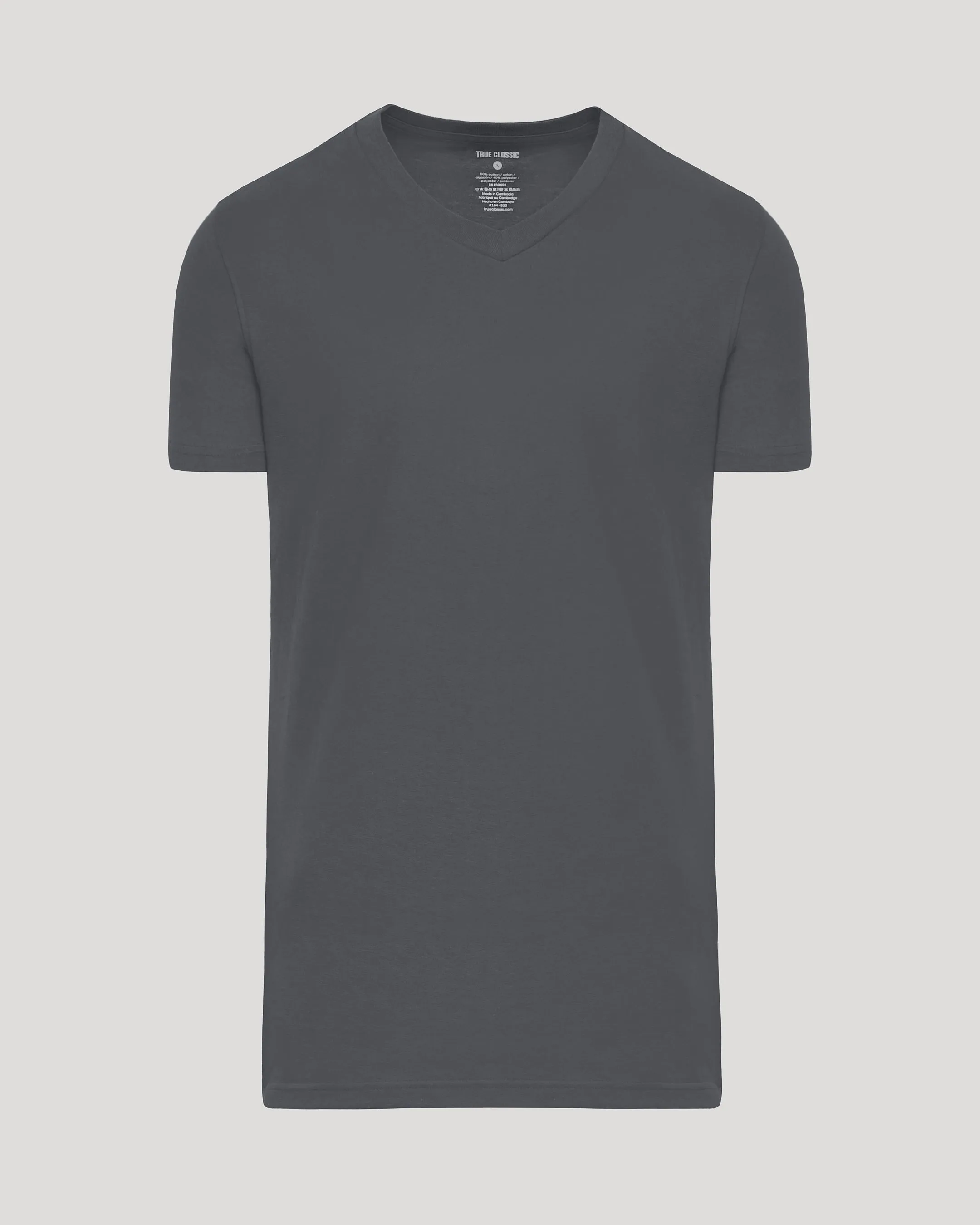 Carbon Tall Short Sleeve Classic V-Neck sold by True Classic product image thumbnail 2
