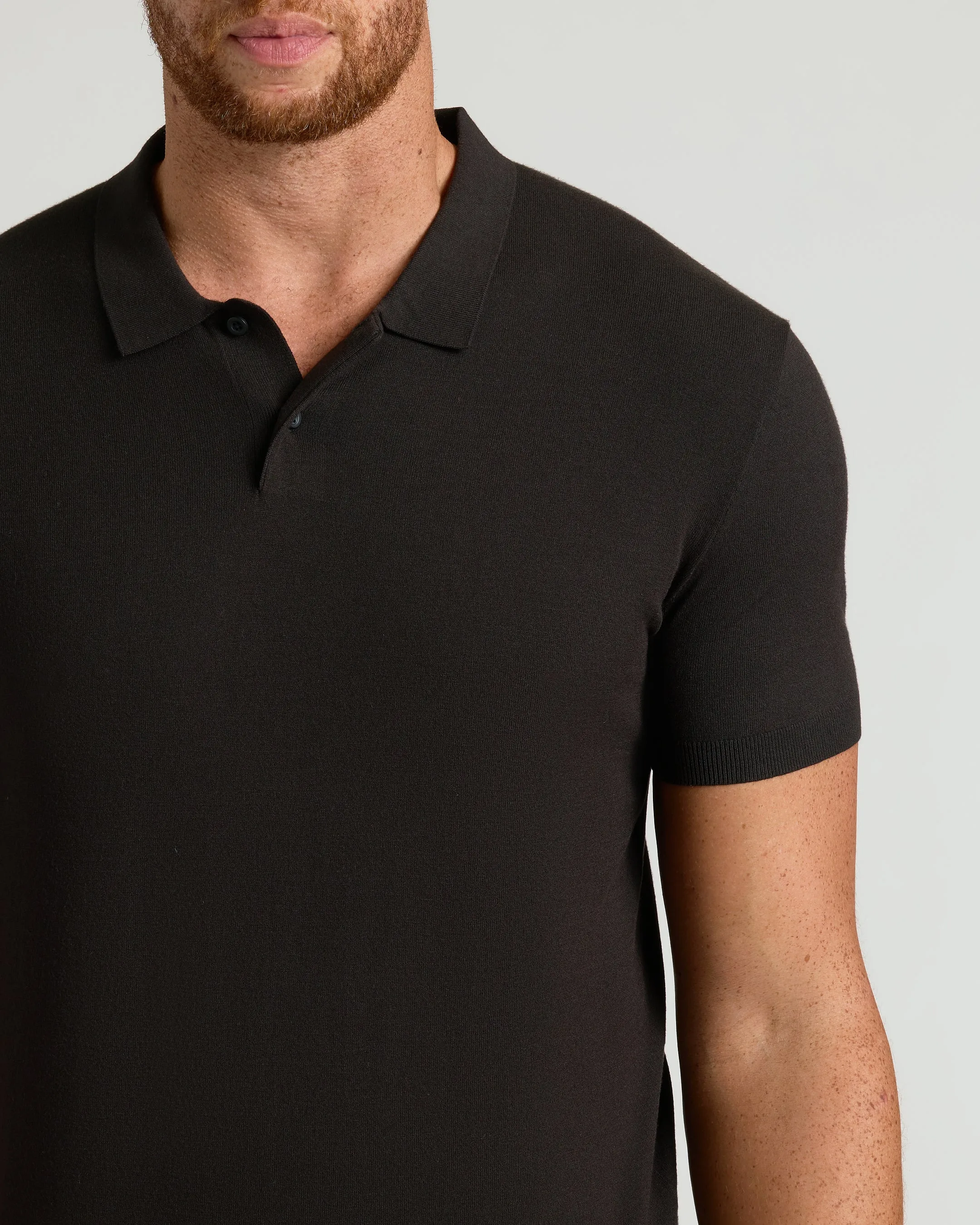 Black Tall Dressy Polo sold by True Classic product image thumbnail 5