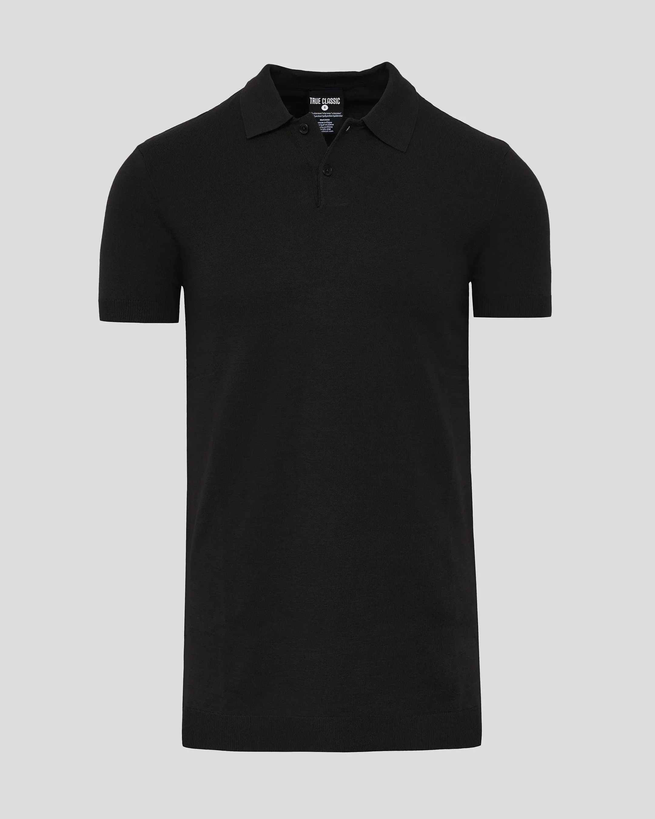 Black Tall Dressy Polo sold by True Classic product image thumbnail 2