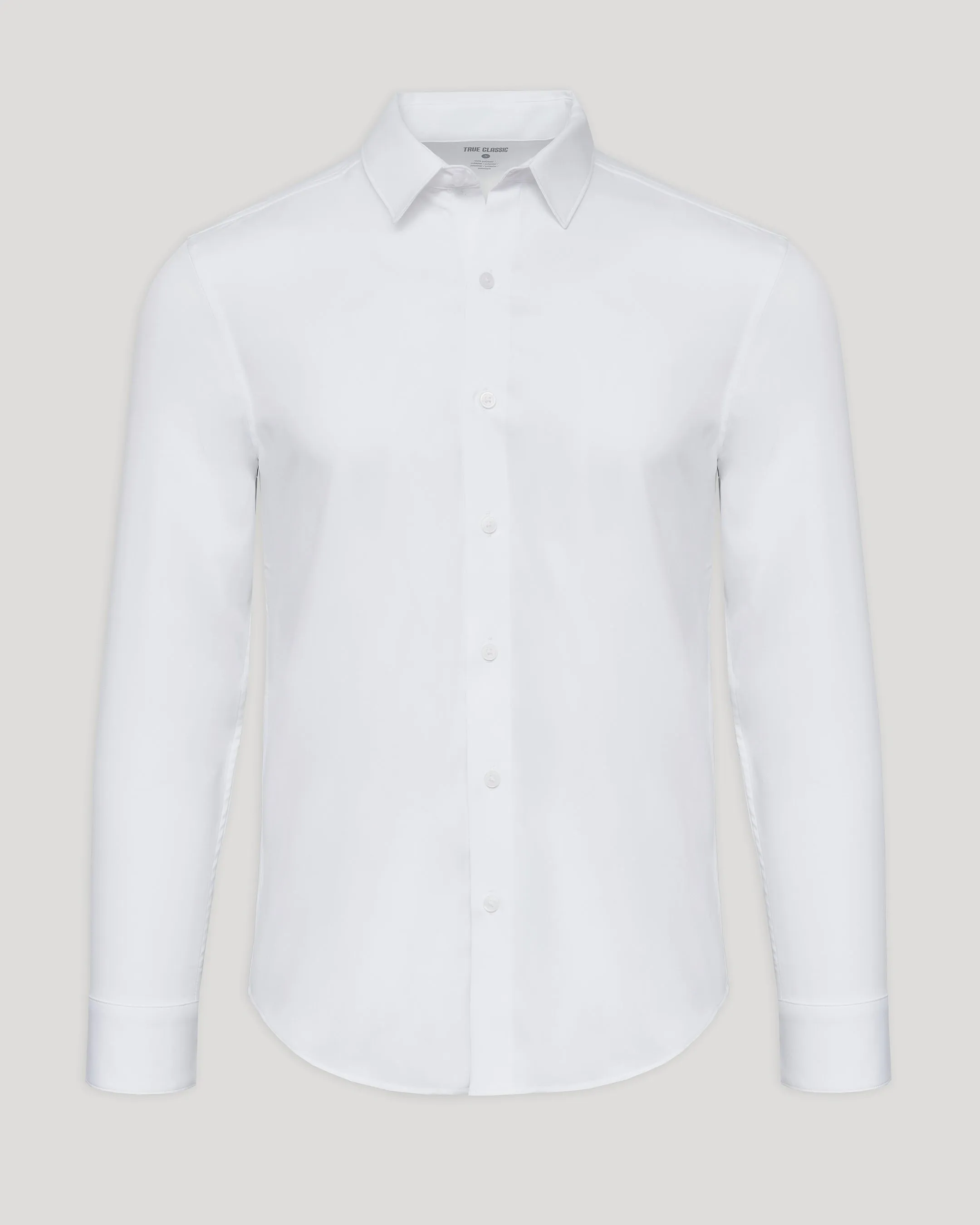 White Performance Long Sleeve Dress Shirt sold by True Classic product image thumbnail 2