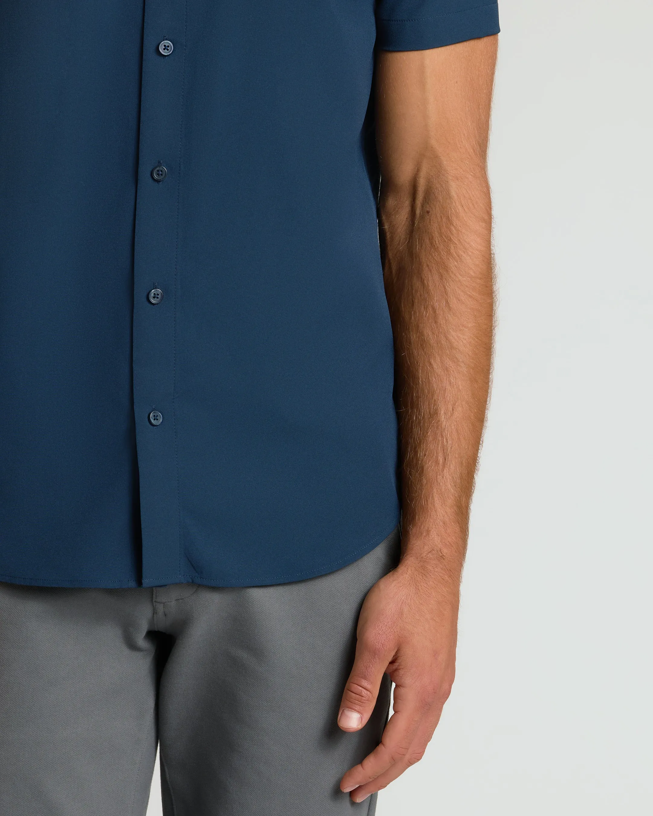 Navy Performance Dress Shirt sold by True Classic product image thumbnail 5