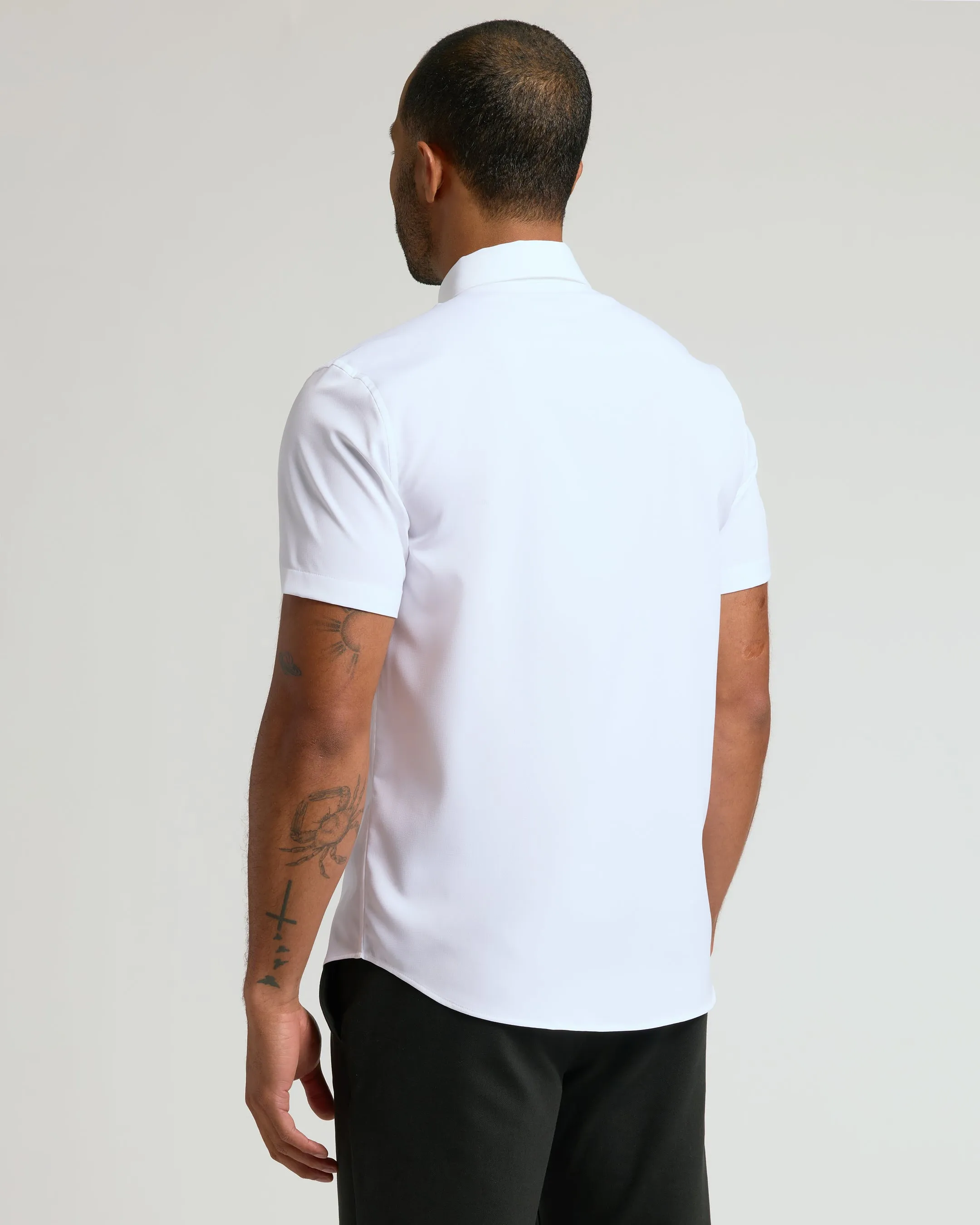 White Performance Dress Shirt sold by True Classic product image thumbnail 3