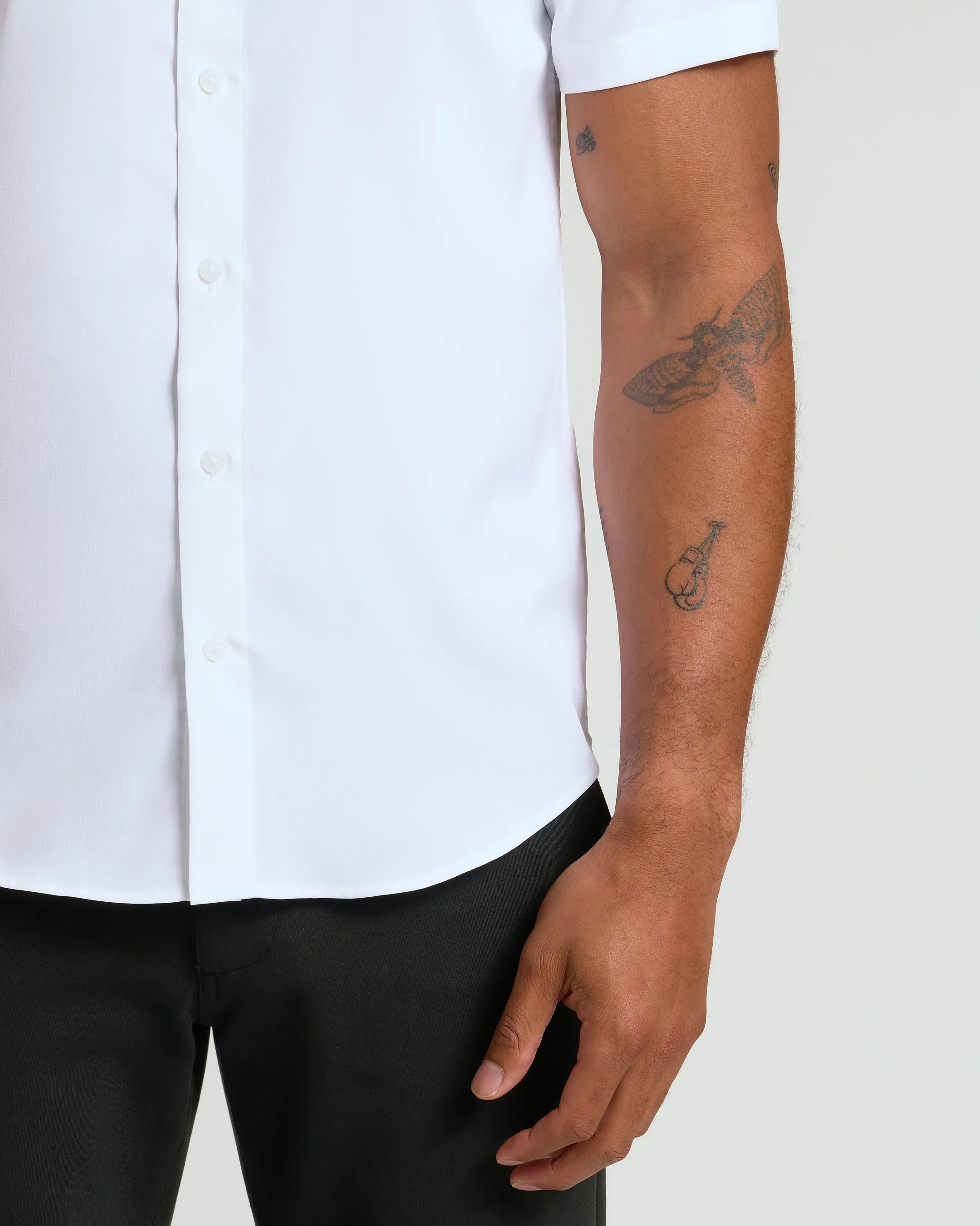 White Performance Dress Shirt sold by True Classic product image thumbnail 5