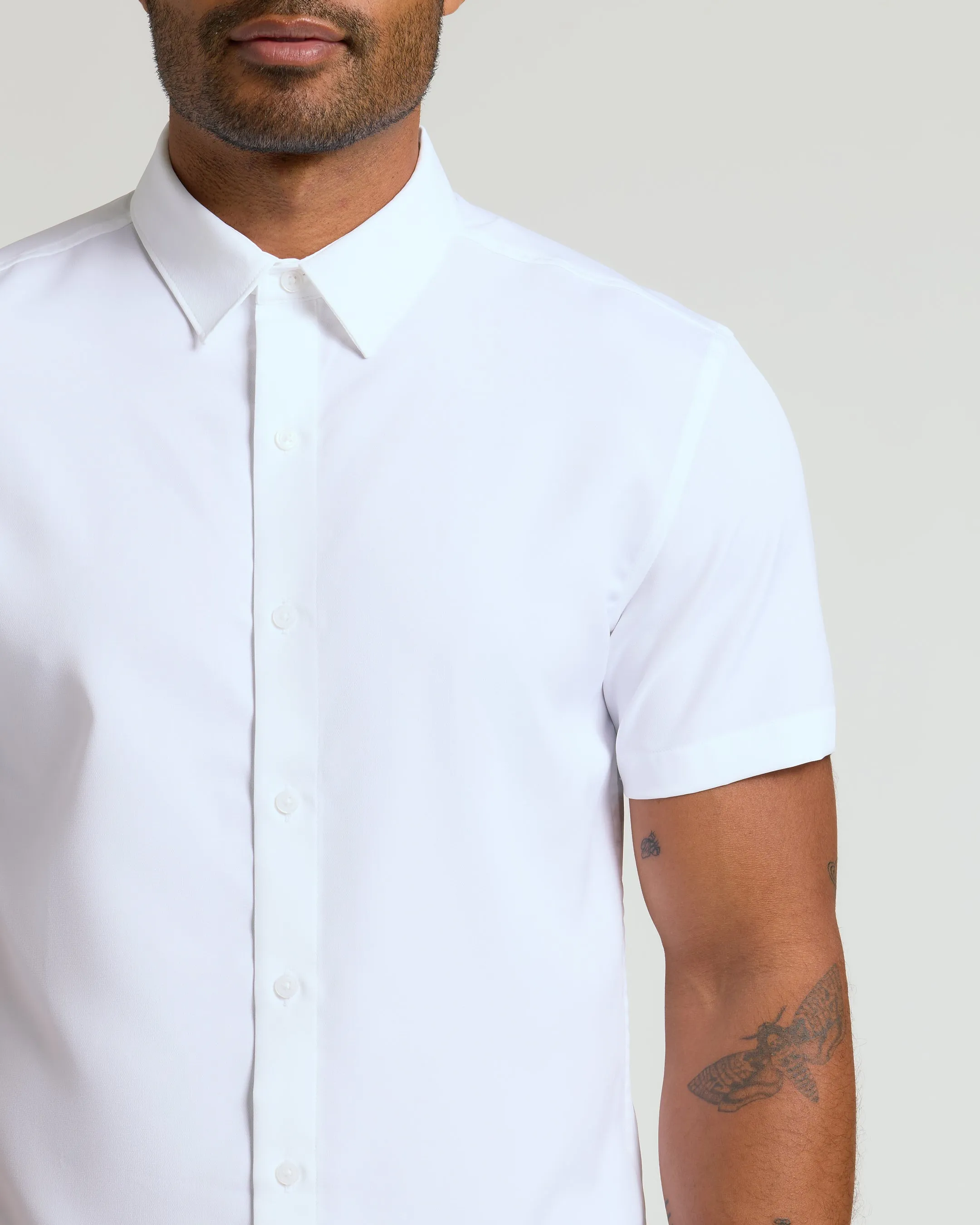 White Performance Dress Shirt sold by True Classic product image thumbnail 4