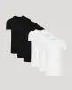 Black & White Short Sleeve Tall Classic V-Neck 6-Pack sold by True Classic