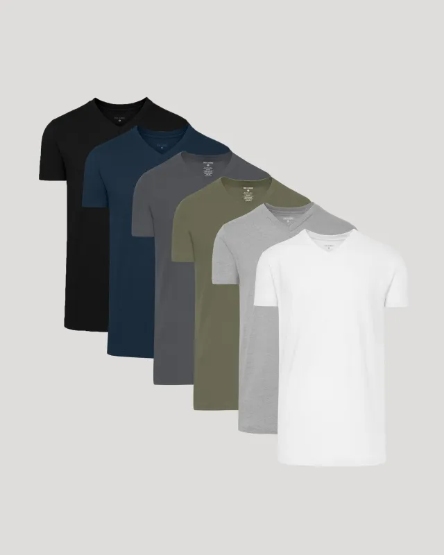 Staple Short Sleeve Tall Classic V-Neck 6-Pack sold by True Classic