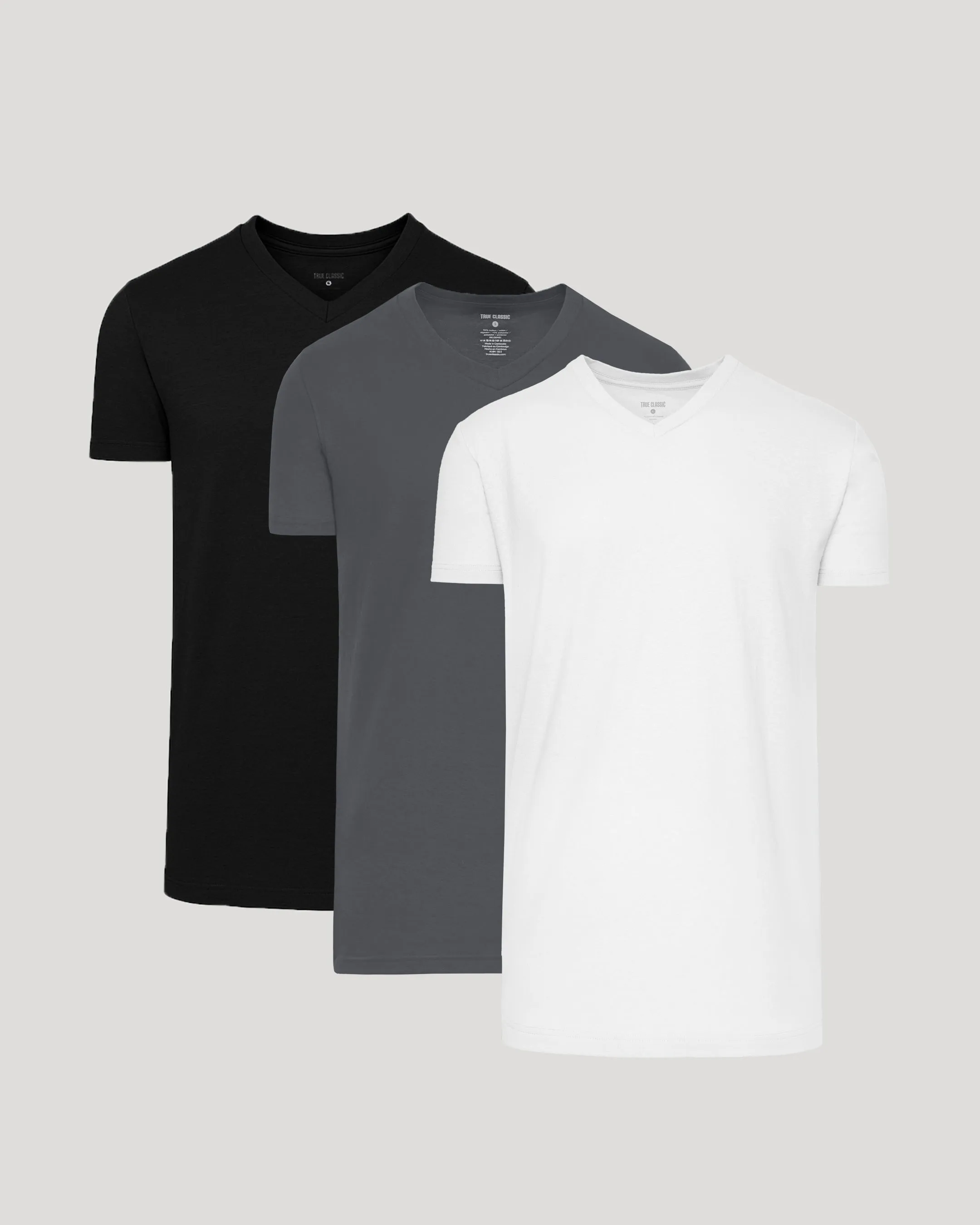 Timeless Short Sleeve Tall Classic V-Neck 3-Pack sold by True Classic