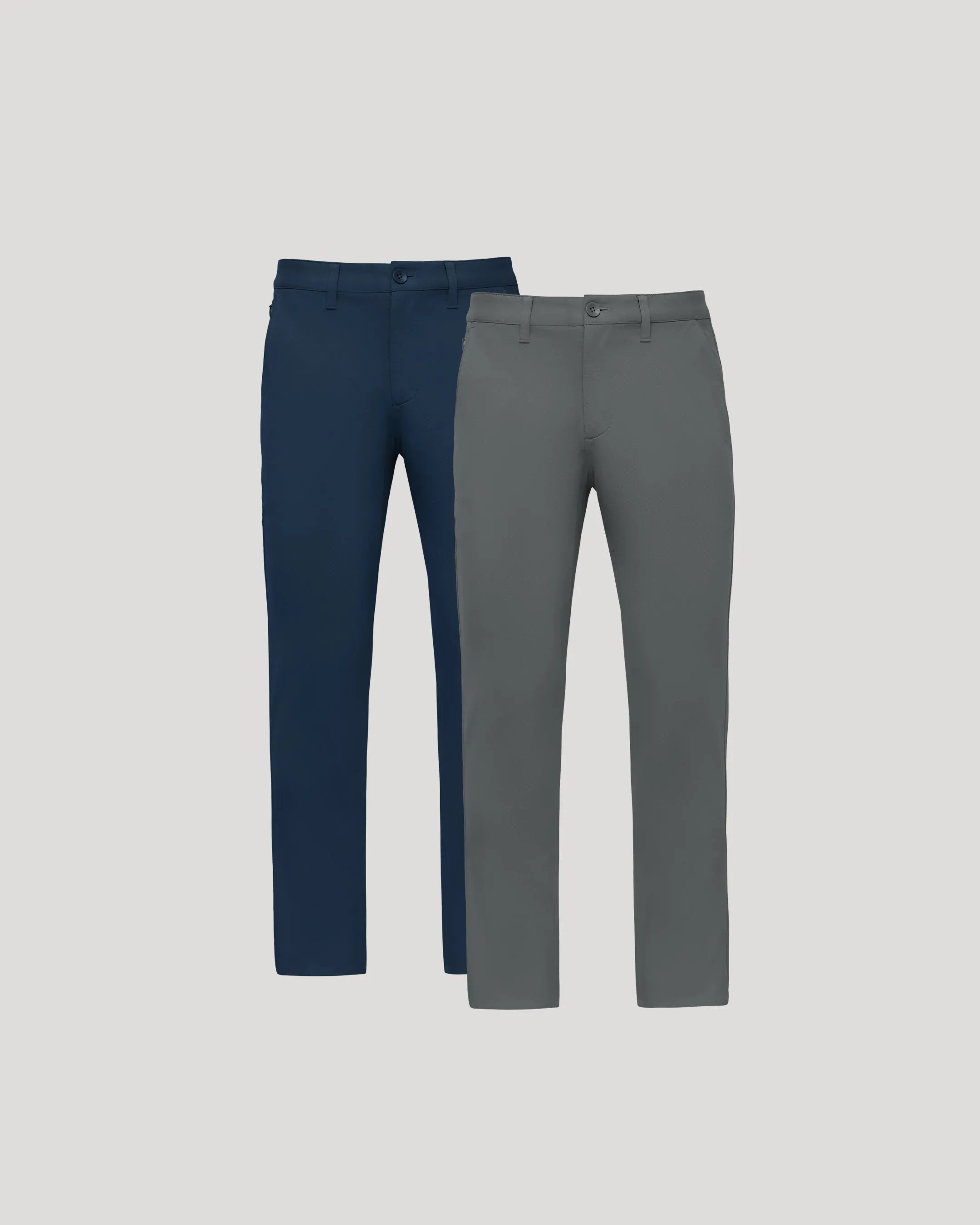 Navy & Carbon Straight Chino Pants 2-Pack sold by True Classic