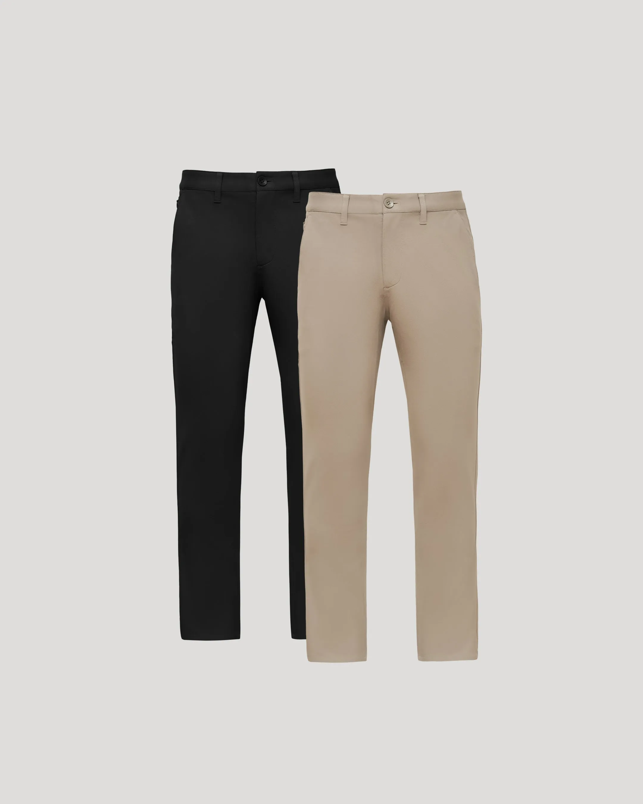 Black & Khaki Straight Chino Pants 2-Pack sold by True Classic