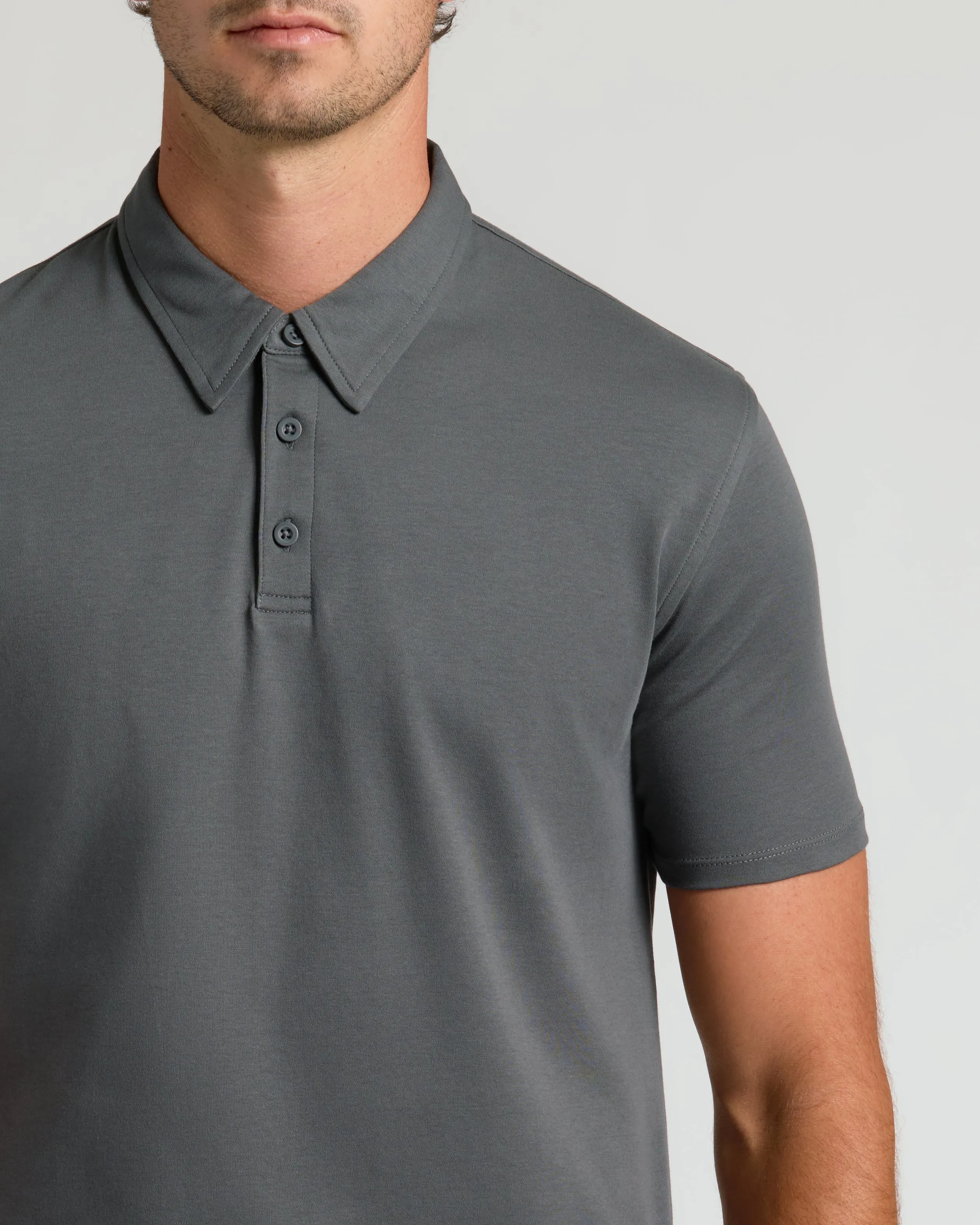 Carbon Tall Pima Polo sold by True Classic product image thumbnail 5