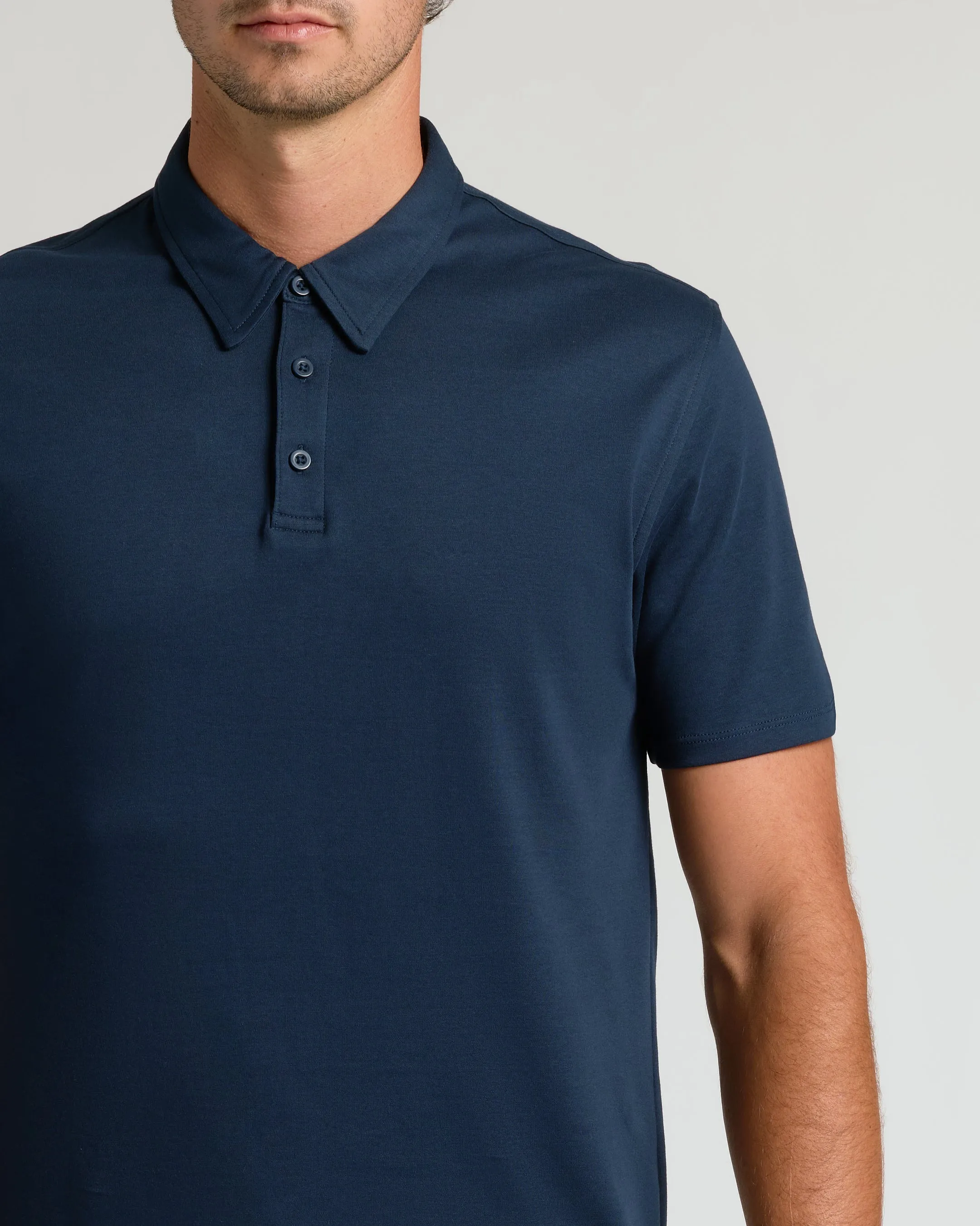 Navy Tall Pima Polo sold by True Classic product image thumbnail 5