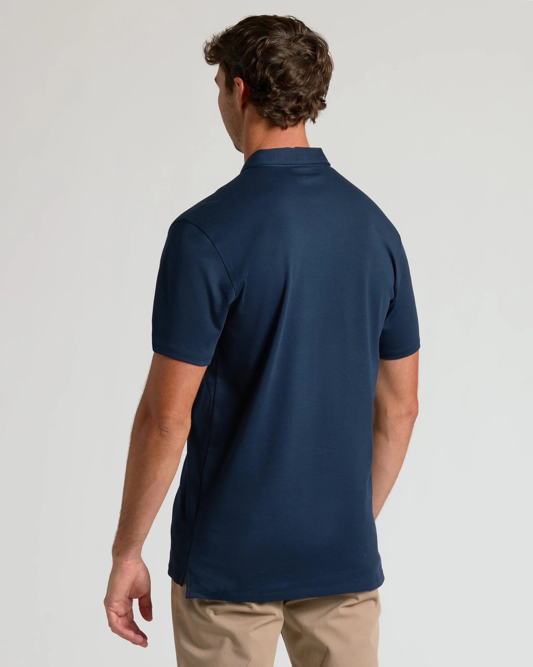 Navy Tall Pima Polo sold by True Classic product image thumbnail 3