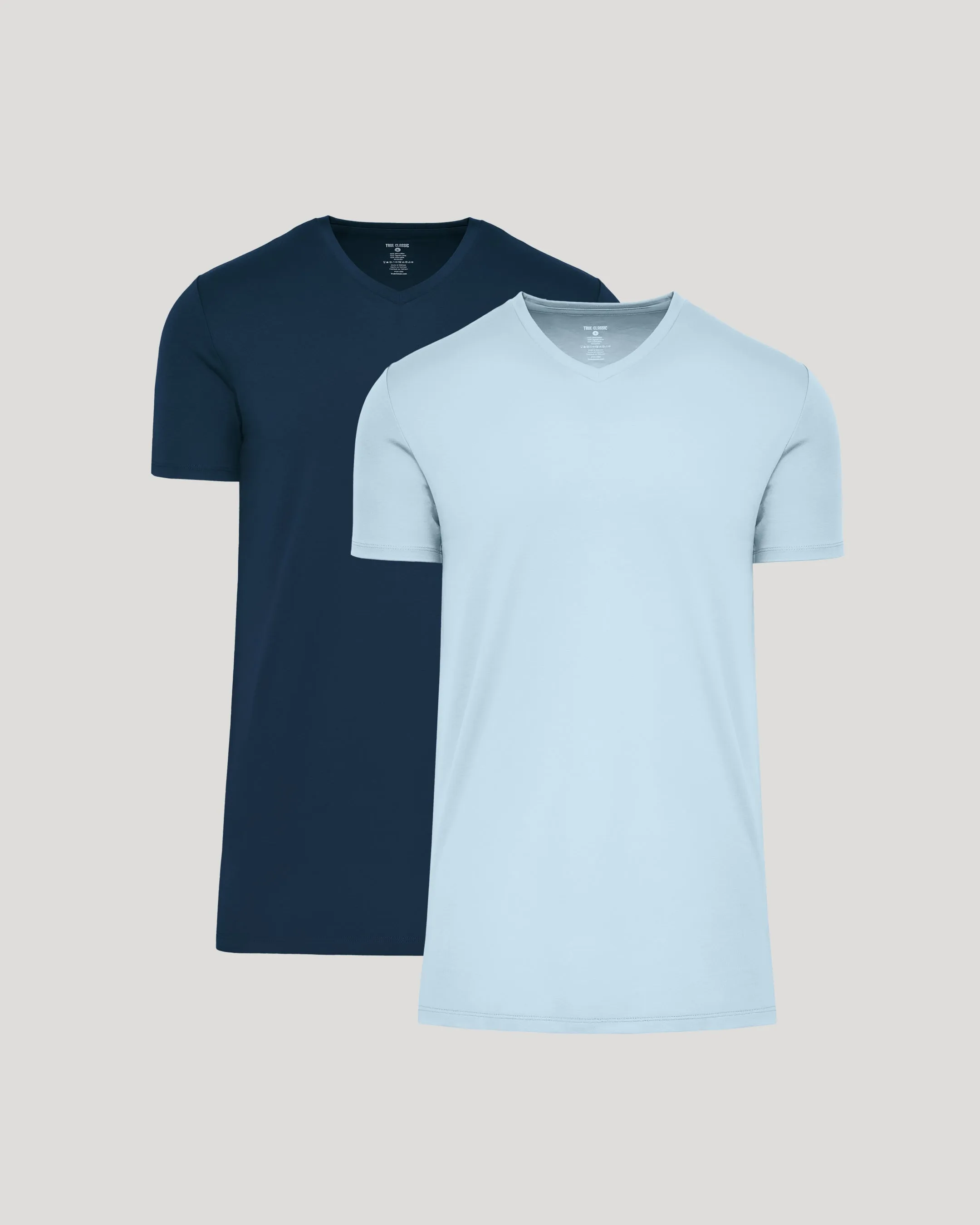 Navy & Ether Tall Premium Pima V-Neck 2-Pack sold by True Classic