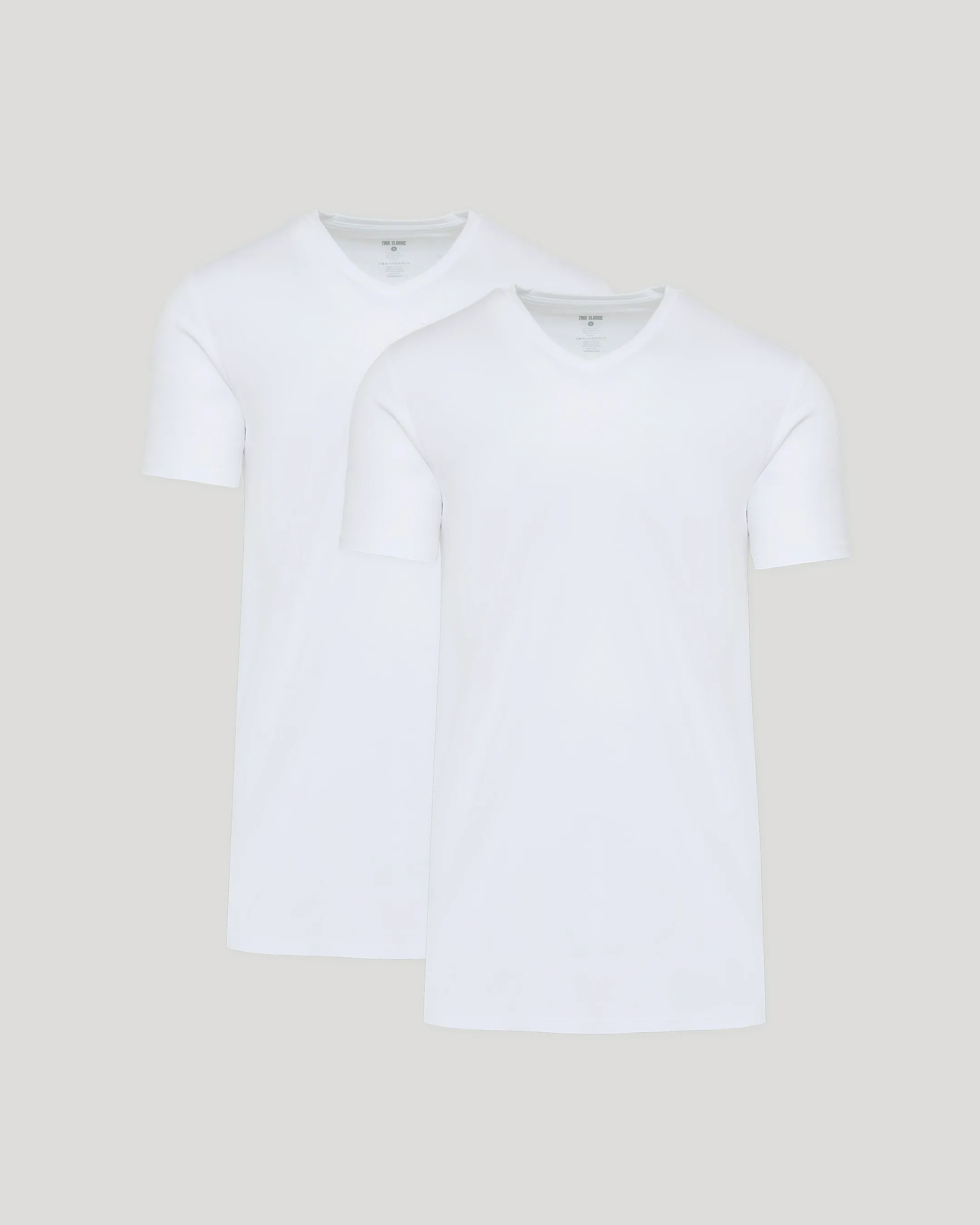 White Tall Premium Pima V-Neck 2-Pack sold by True Classic