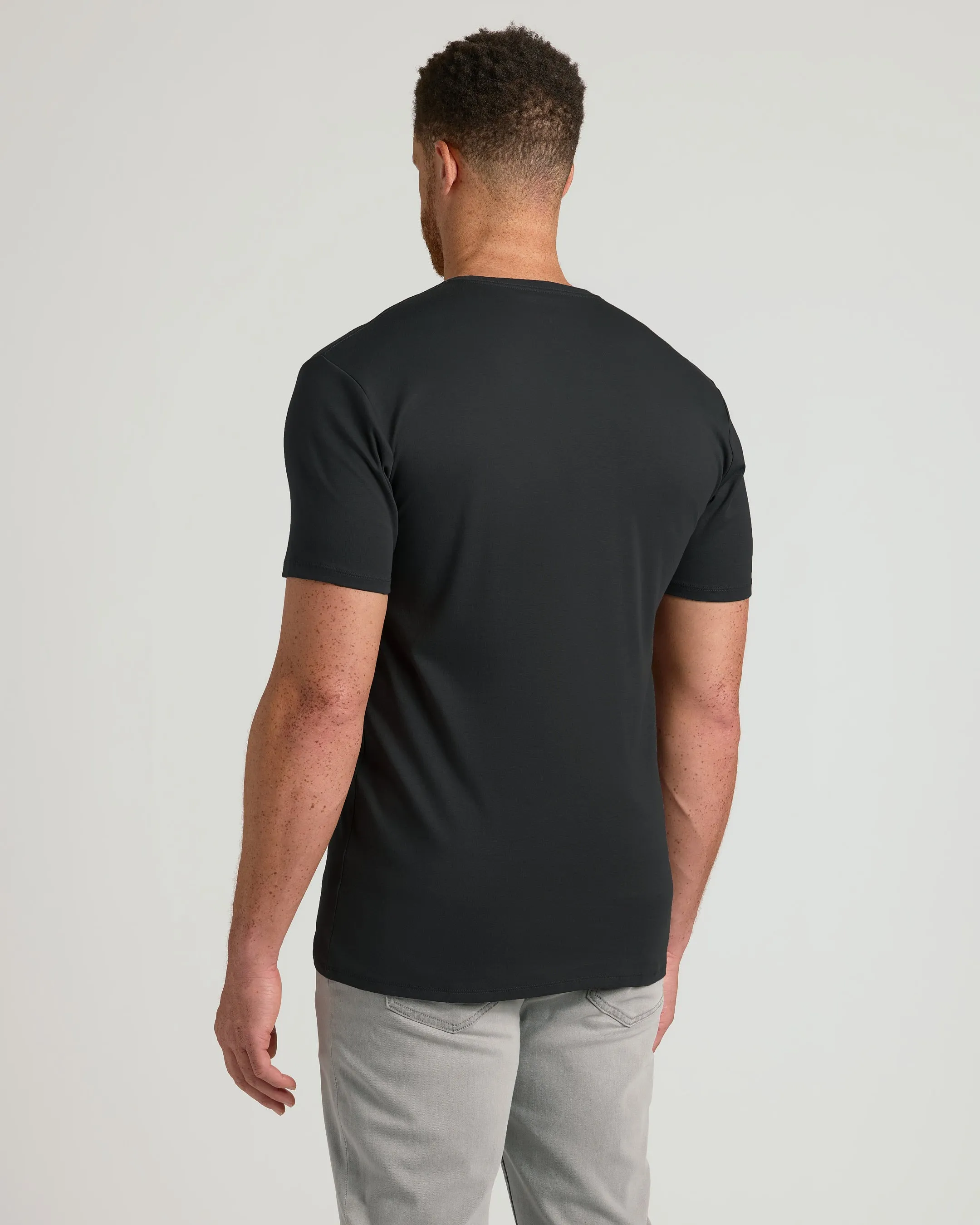 Black Tall Premium Pima V-Neck 4-Pack sold by True Classic product image thumbnail 3