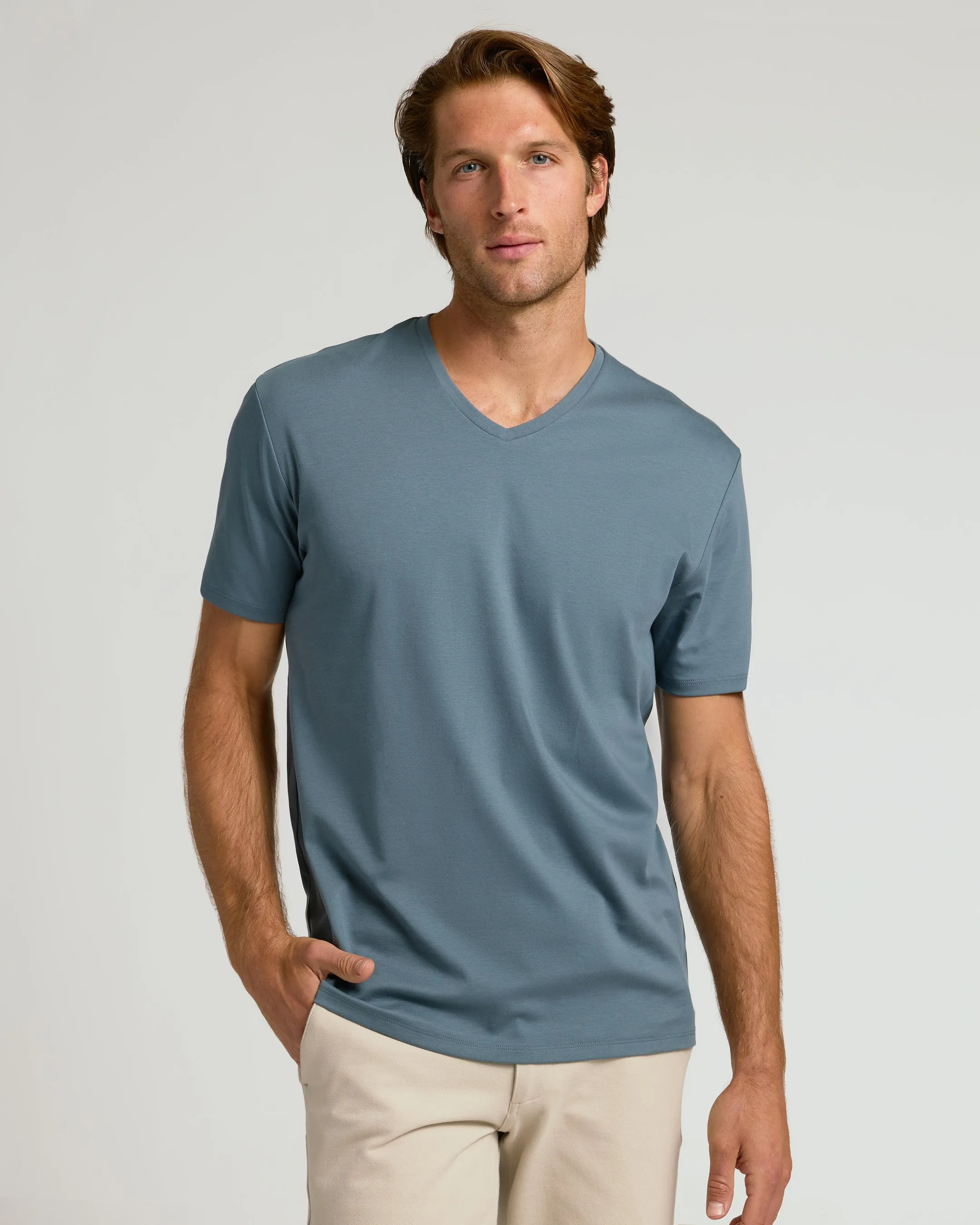 The Core Pima V-Neck 4-Pack sold by True Classic product image thumbnail 4