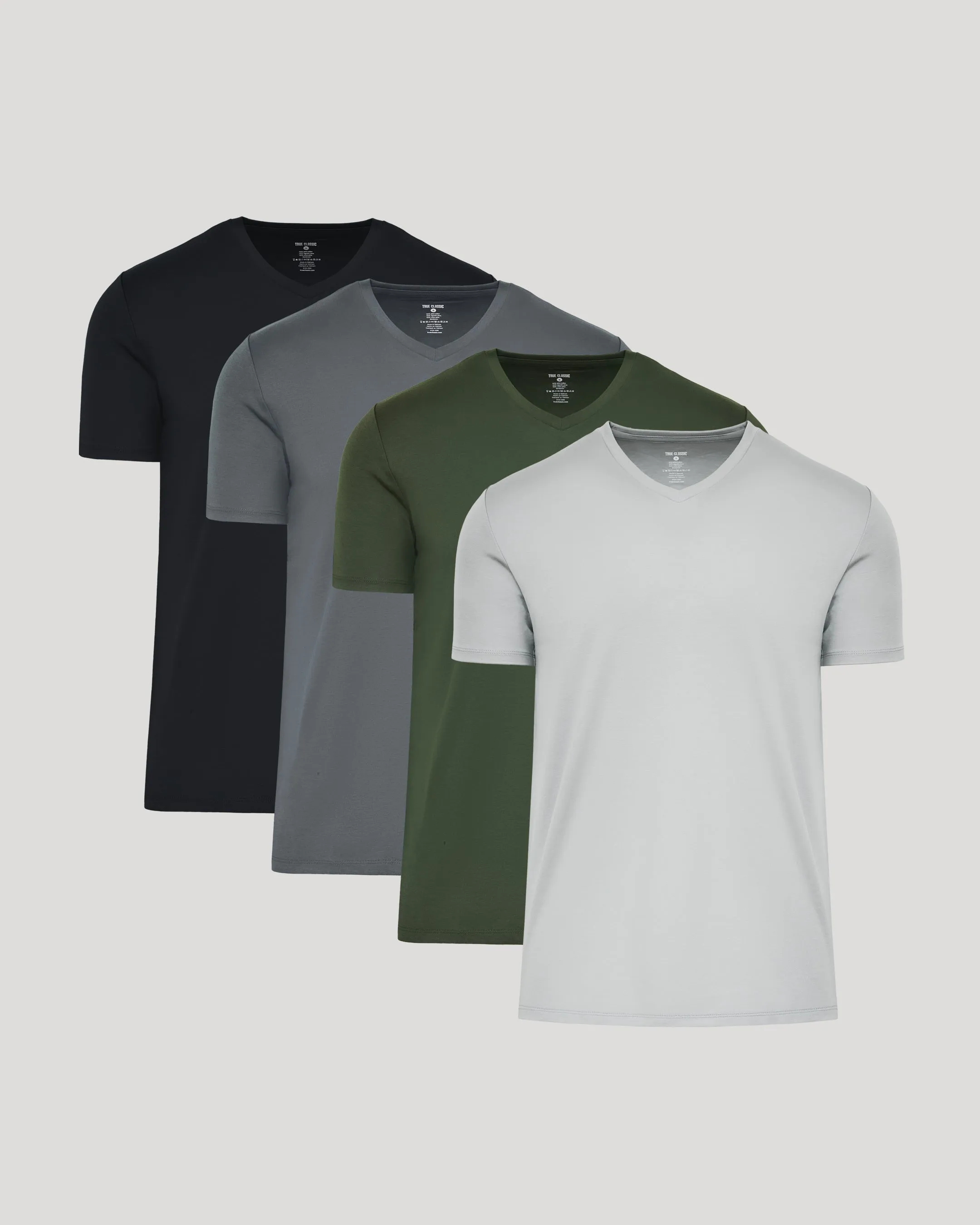 The Staple Pima V-Neck 4-Pack sold by True Classic