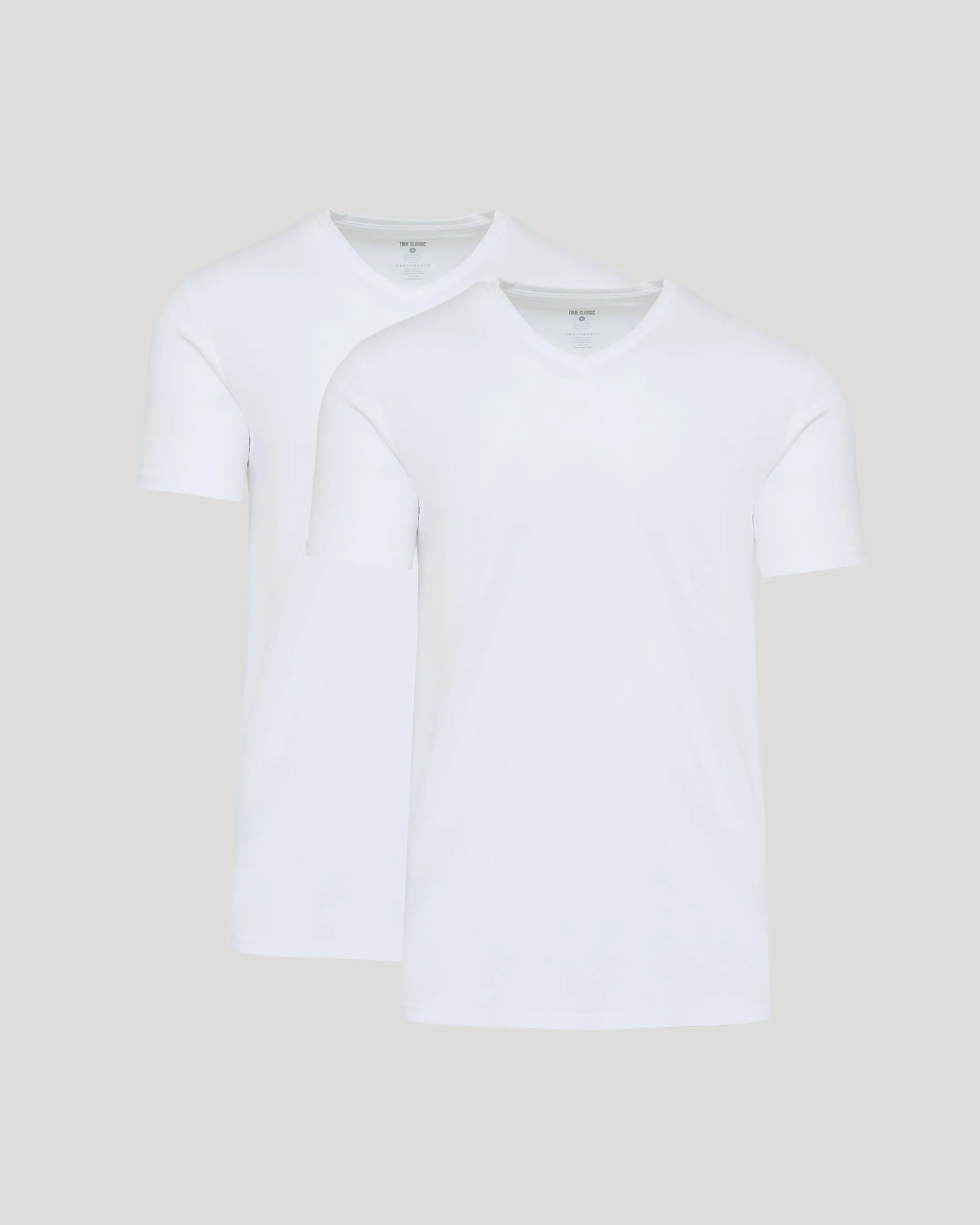 White Premium Pima V-Neck 2-Pack sold by True Classic