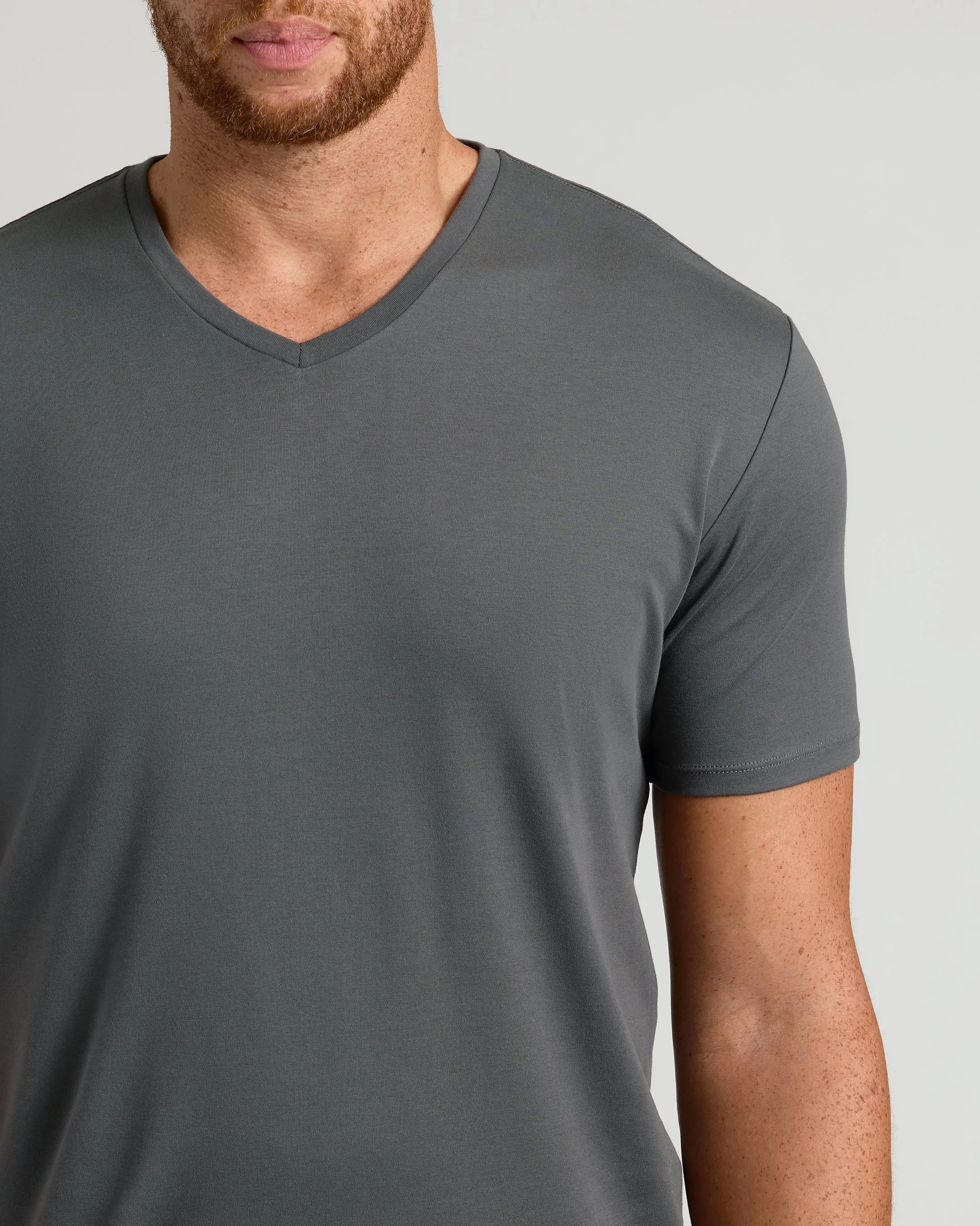 Carbon Tall Premium Pima V-Neck sold by True Classic product image thumbnail 4