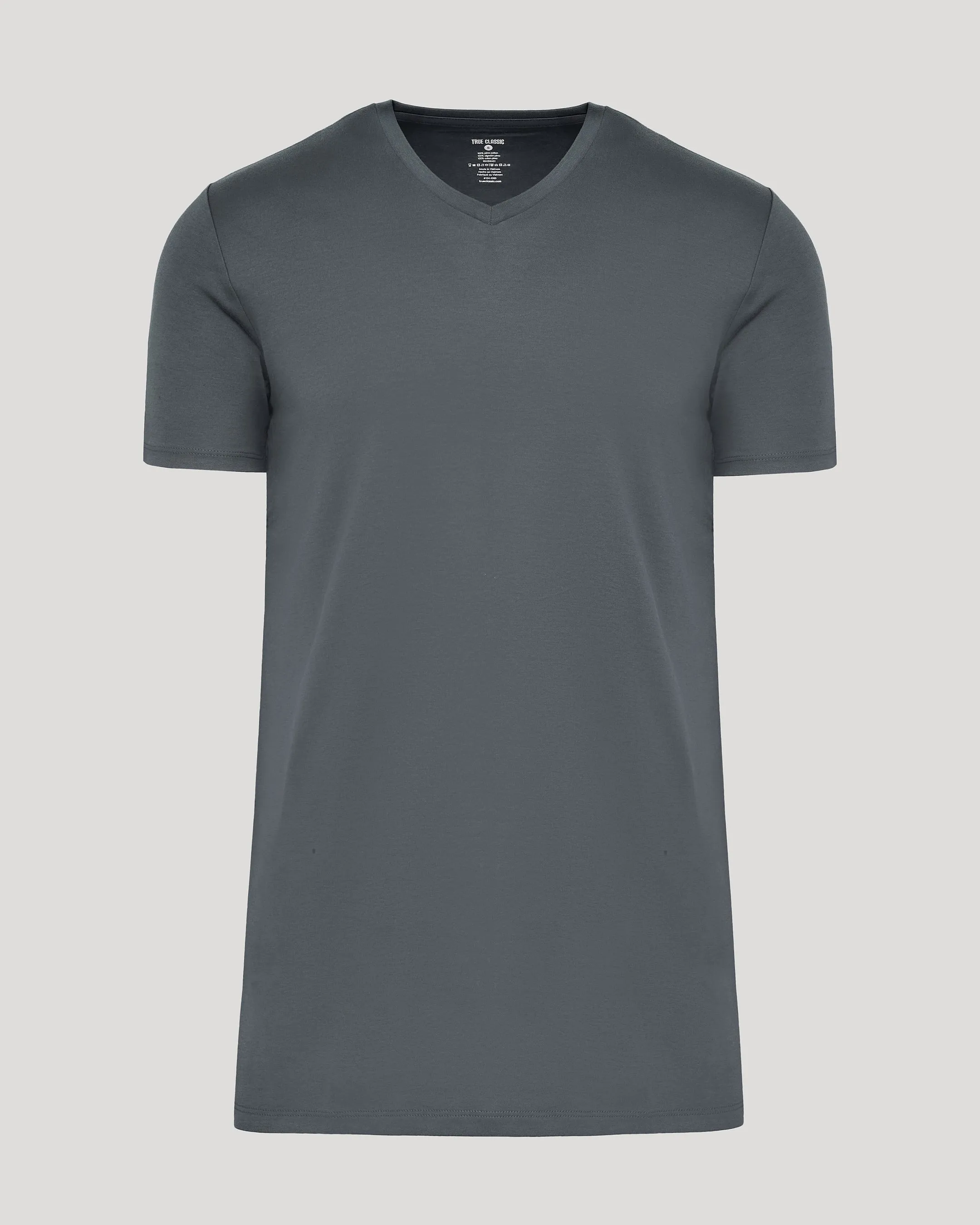 Carbon Tall Premium Pima V-Neck sold by True Classic product image thumbnail 2
