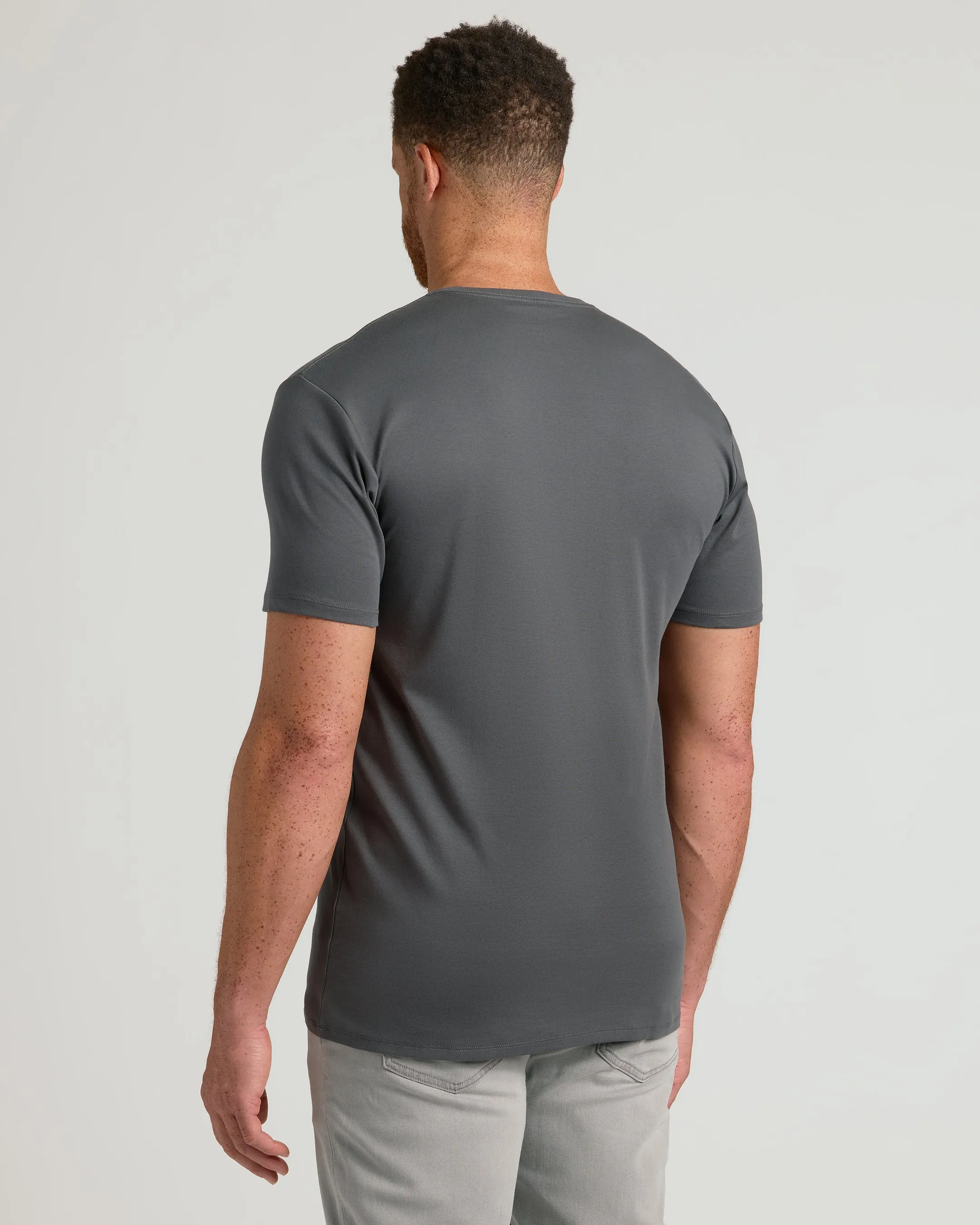 Carbon Tall Premium Pima V-Neck sold by True Classic product image thumbnail 3