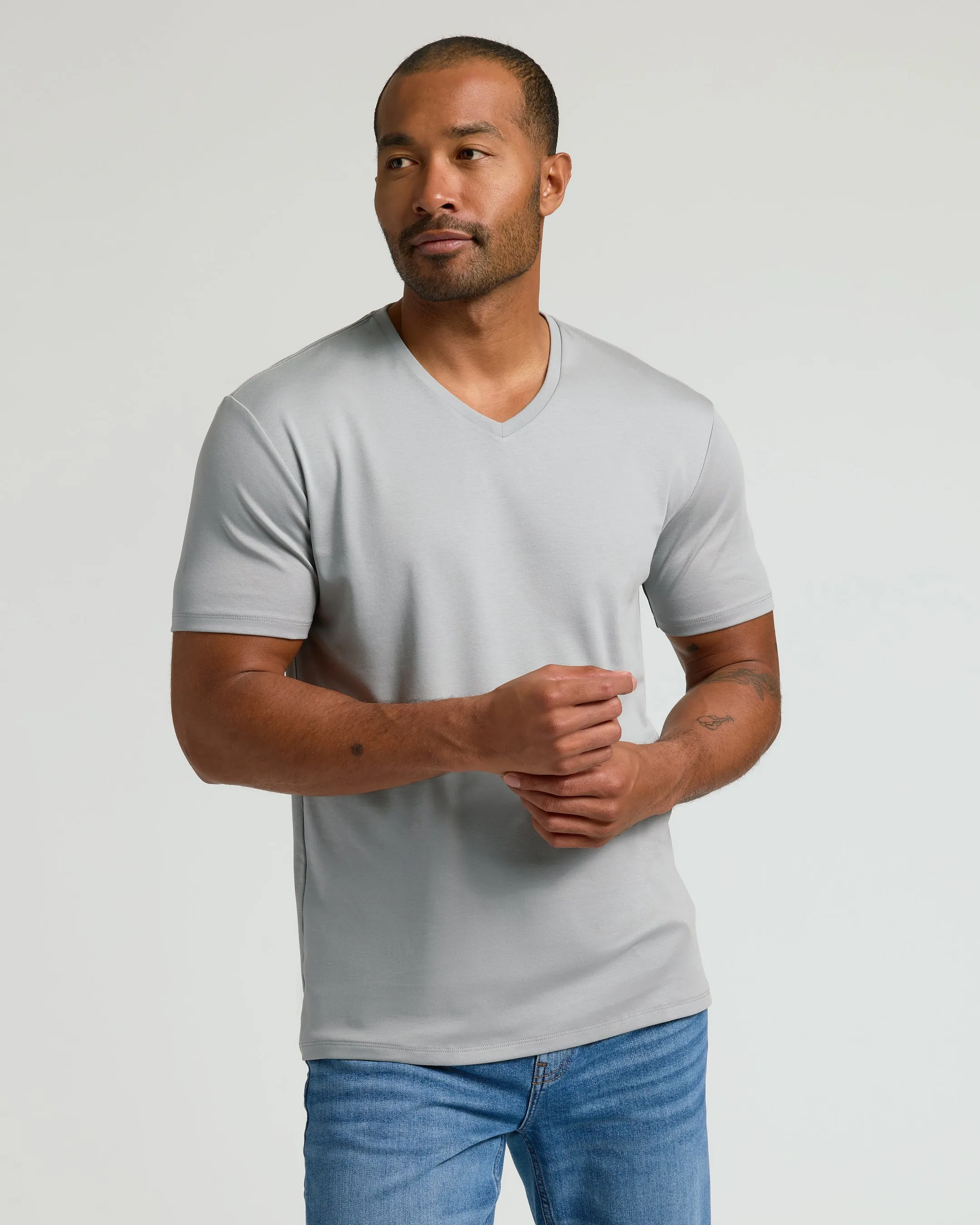 Steel Premium Pima V-Neck sold by True Classic product image thumbnail 4
