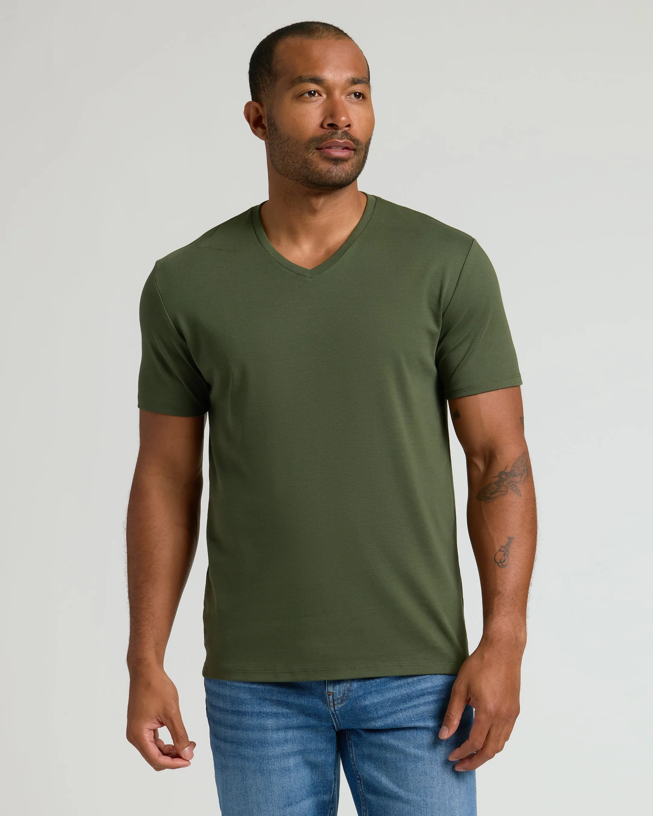 Grove Pima V-Neck sold by True Classic