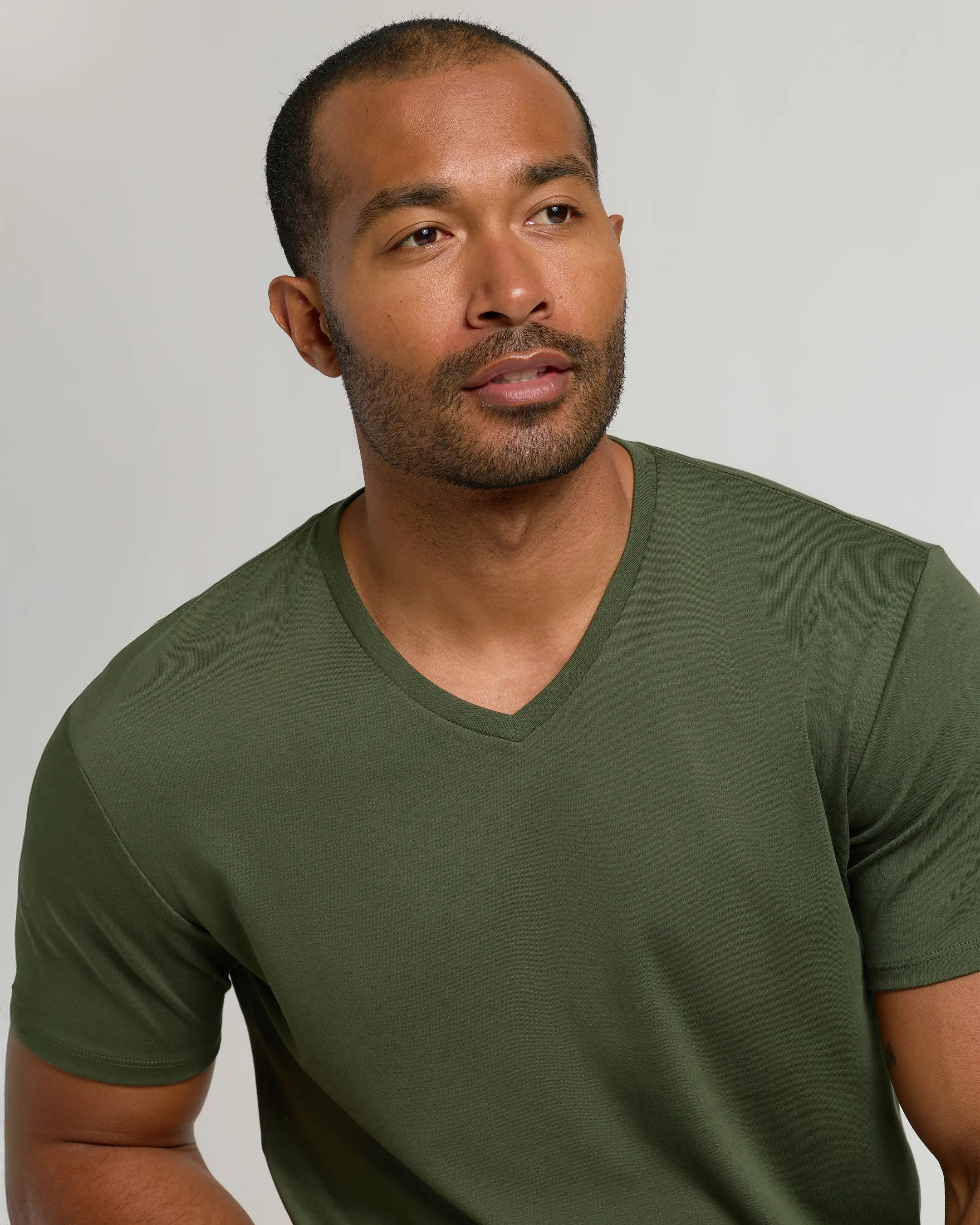 Grove Pima V-Neck sold by True Classic product image thumbnail 4