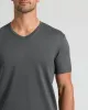 Carbon Premium Pima V-Neck sold by True Classic