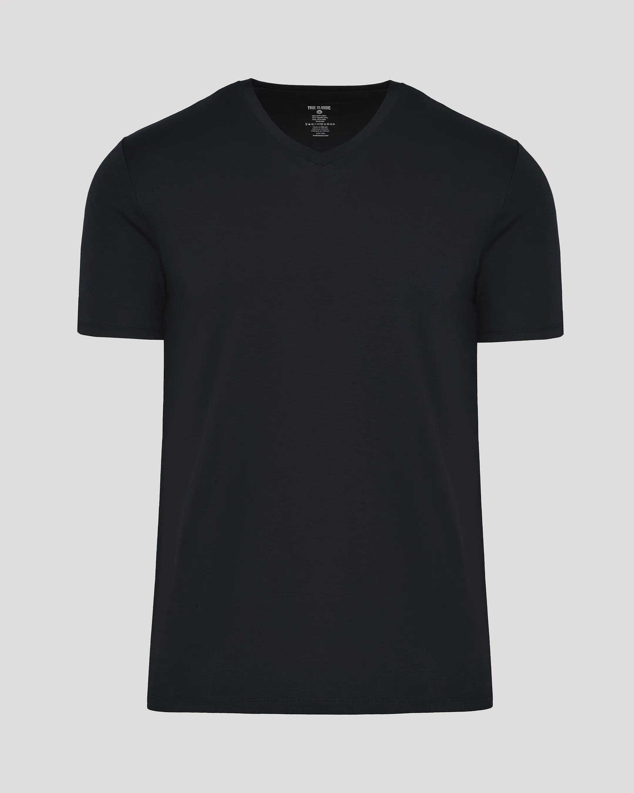 Black Premium Pima V-Neck sold by True Classic product image thumbnail 2