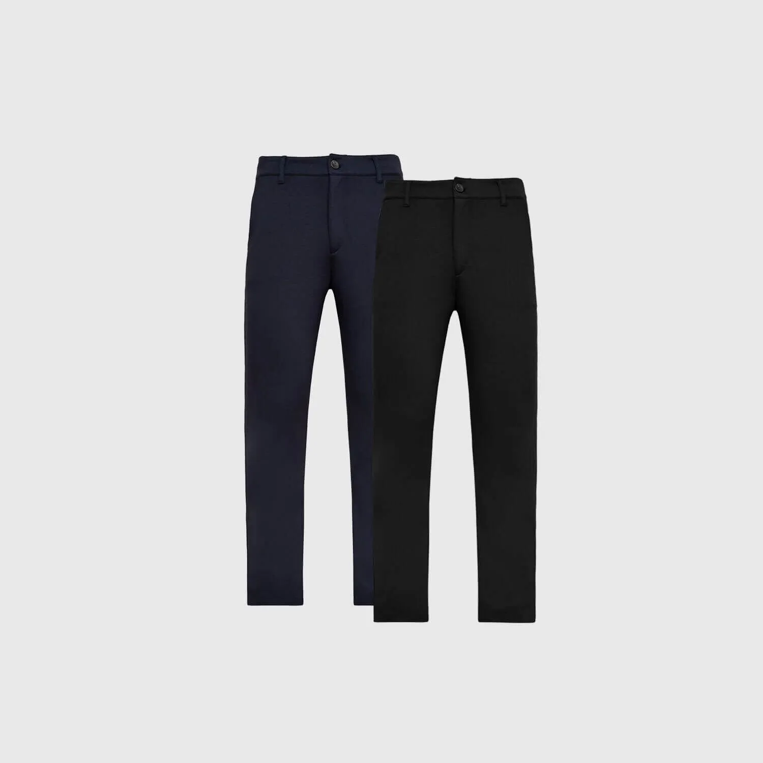 Black & Navy Slim Comfort Knit Chino Pant 2-Pack sold by True Classic