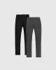 Black & Carbon Slim Comfort Knit Chino Pant 2-Pack sold by True Classic