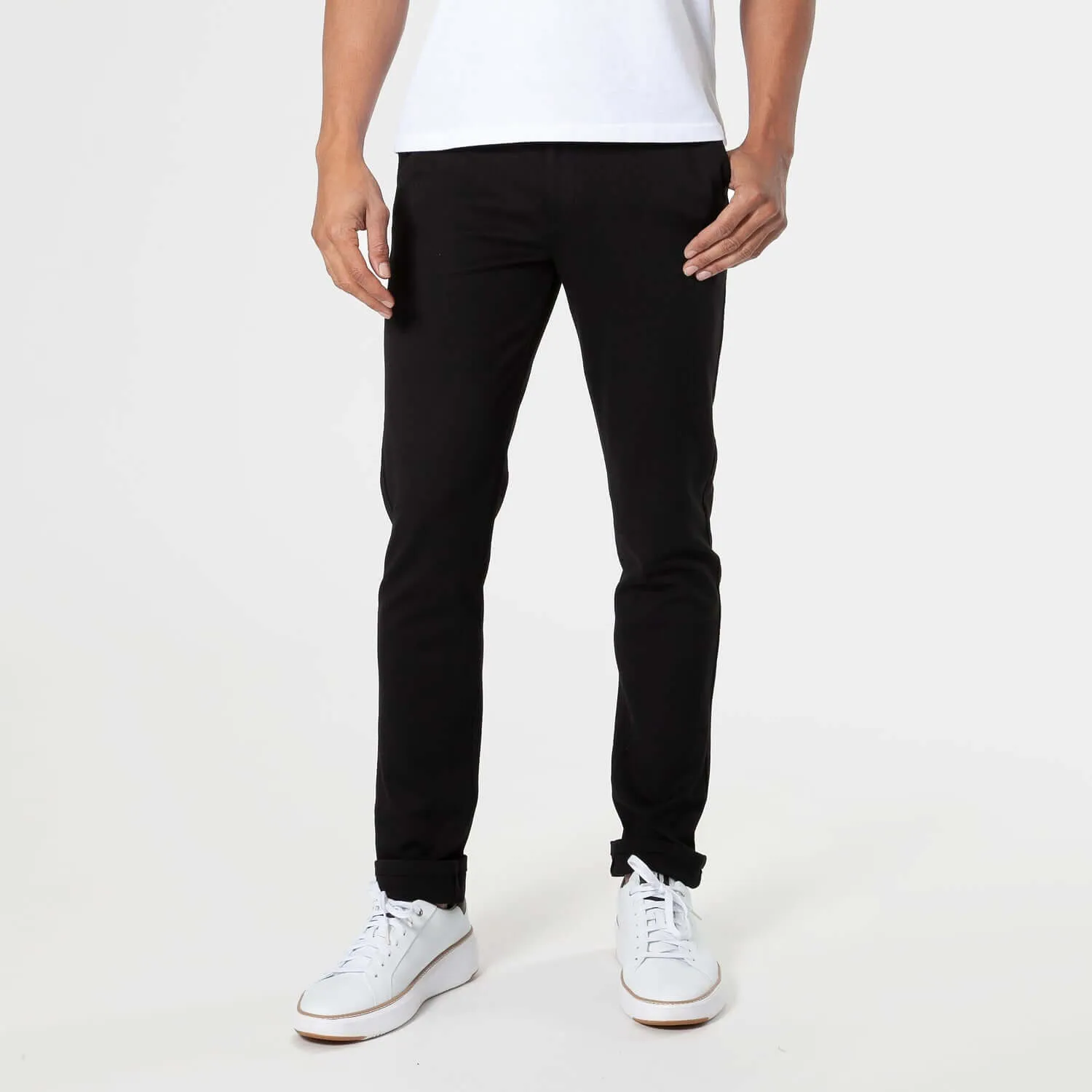 Black & Carbon Slim Comfort Knit Chino Pant 2-Pack sold by True Classic product image thumbnail 2