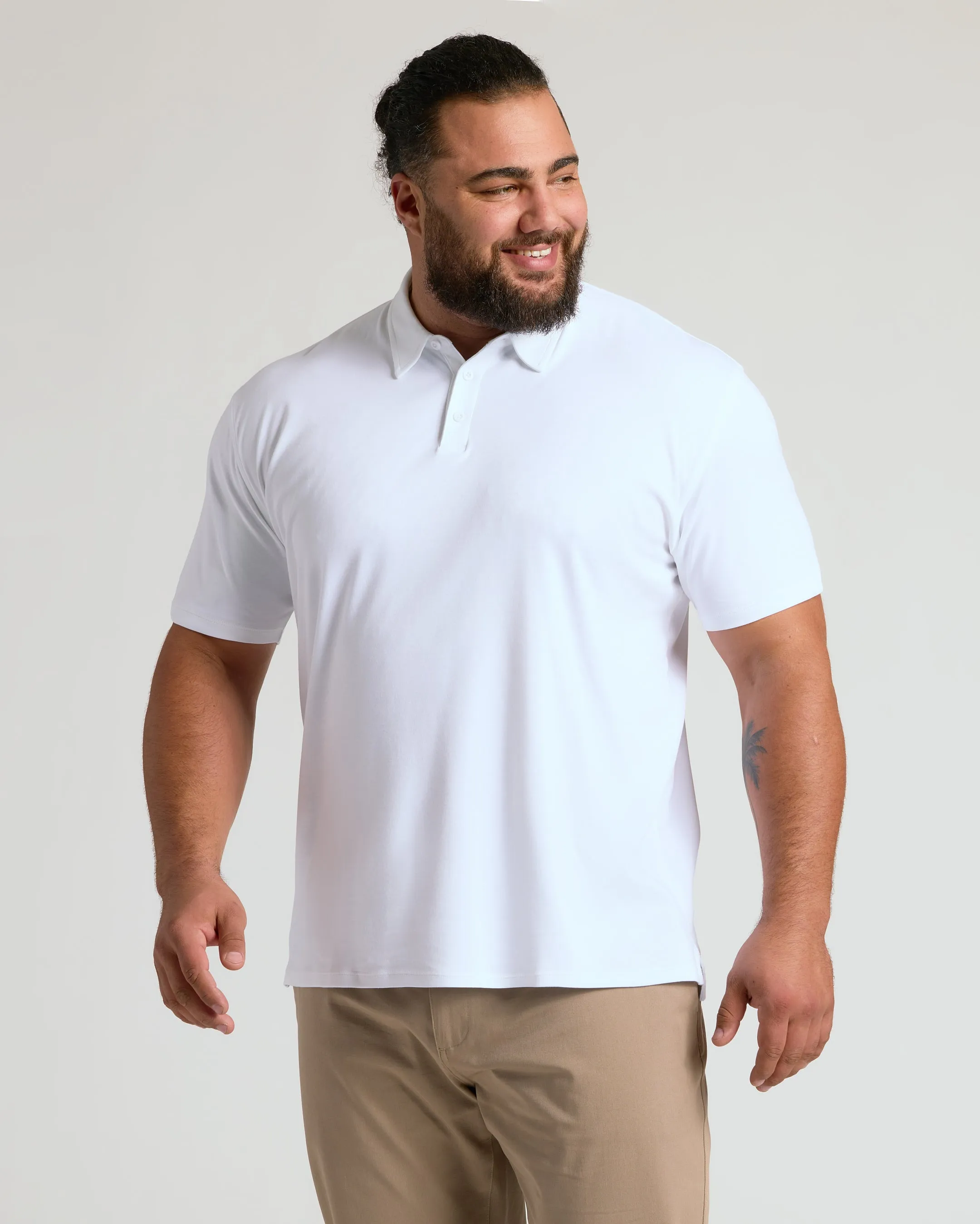 White Premium Pima Polo 4-Pack sold by True Classic product image thumbnail 2