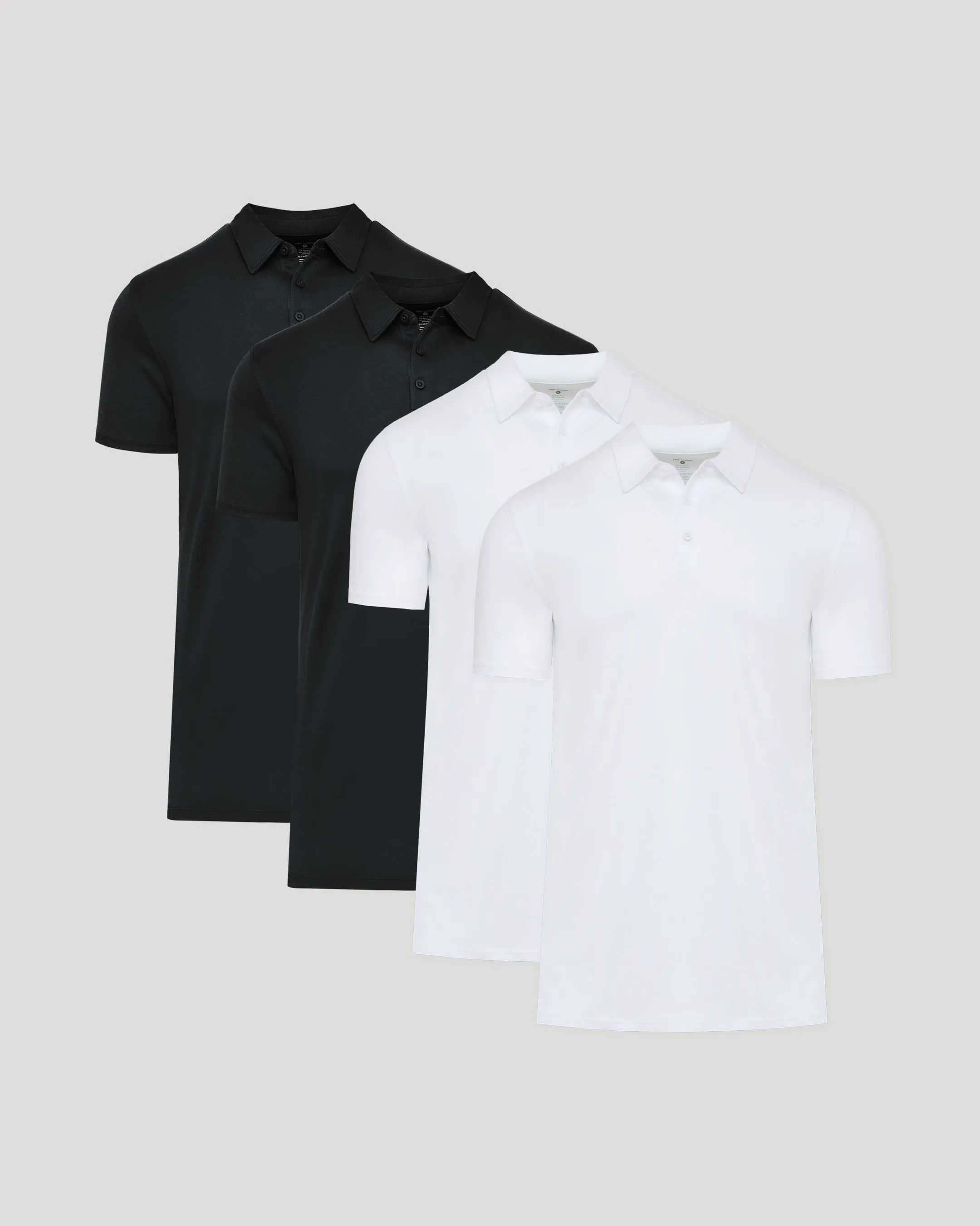 Black & White Premium Pima Polo 4-Pack sold by True Classic