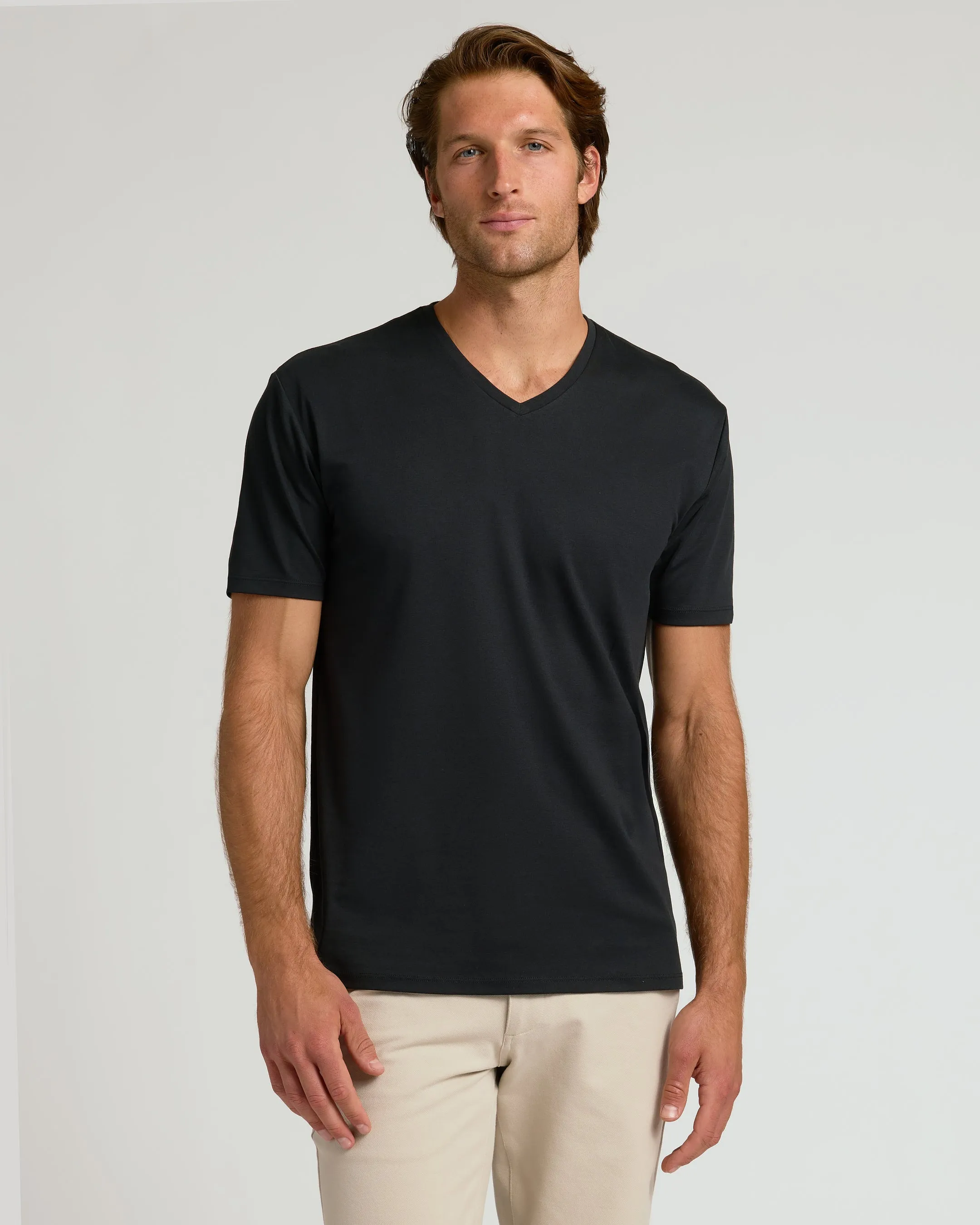 Black Premium Pima V-Neck 7-Pack sold by True Classic product image thumbnail 2
