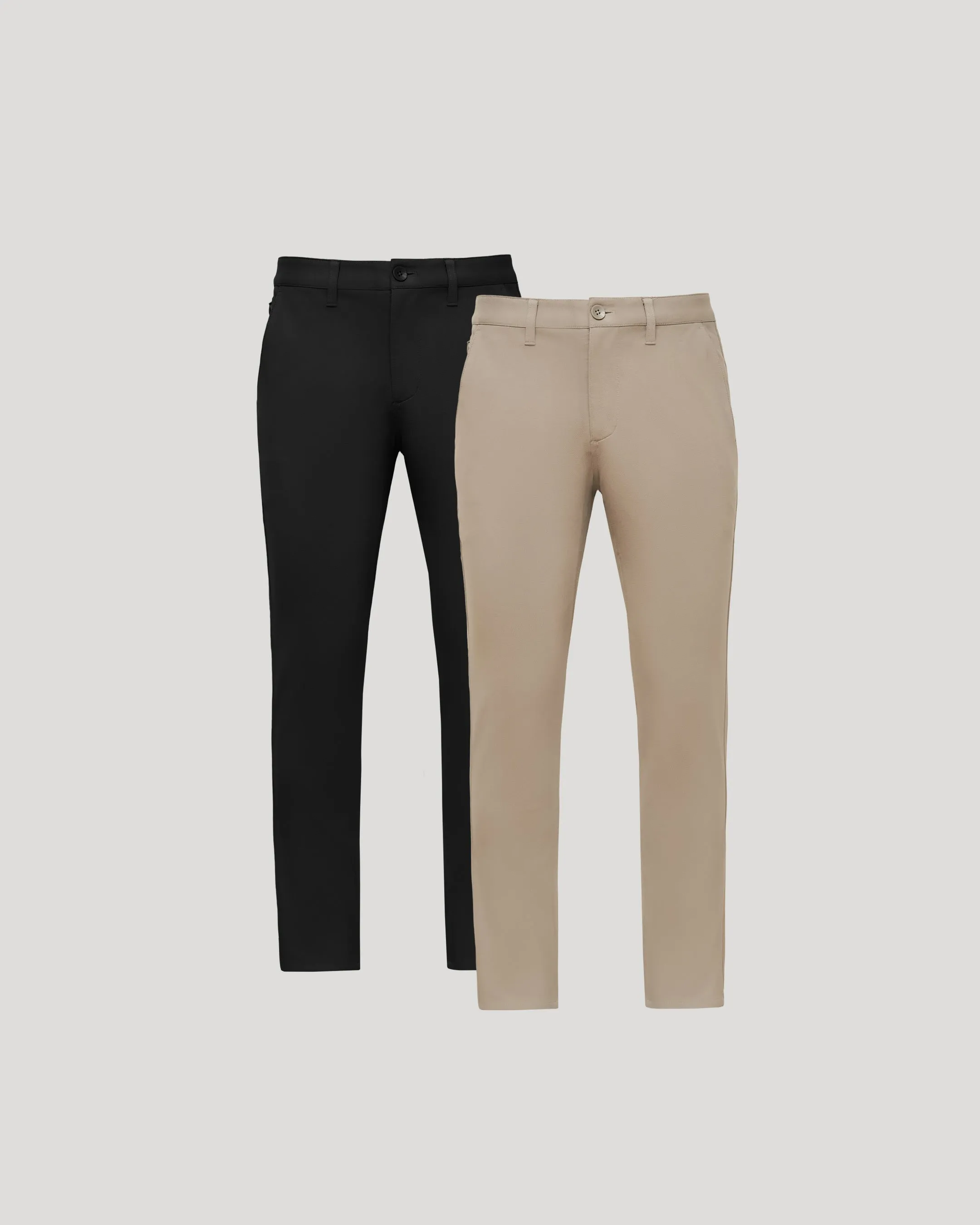 Black & Khaki Slim Chino Pants 2-Pack sold by True Classic