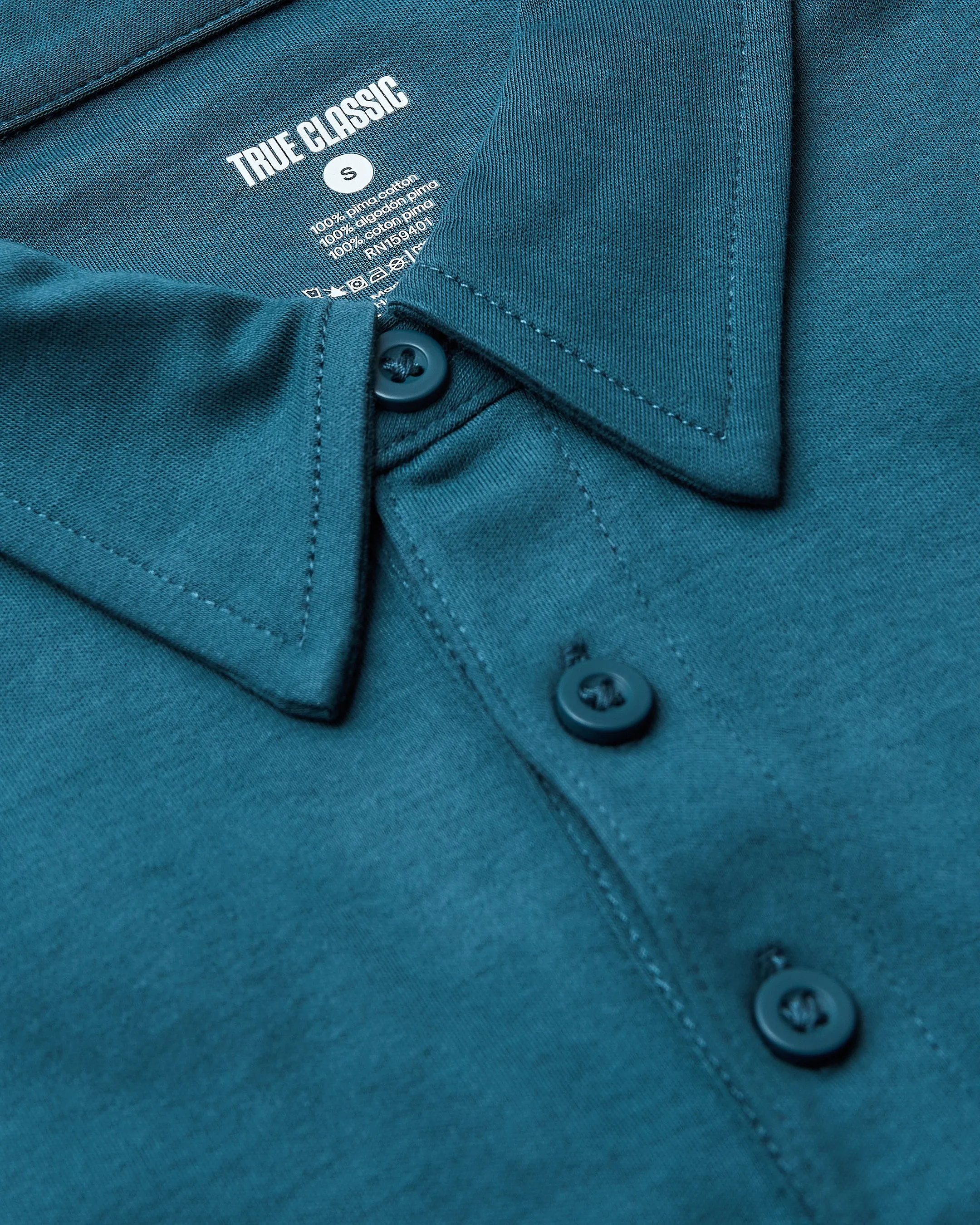 Navy & Lagoon Pima Polo 2-Pack sold by True Classic product image thumbnail 4