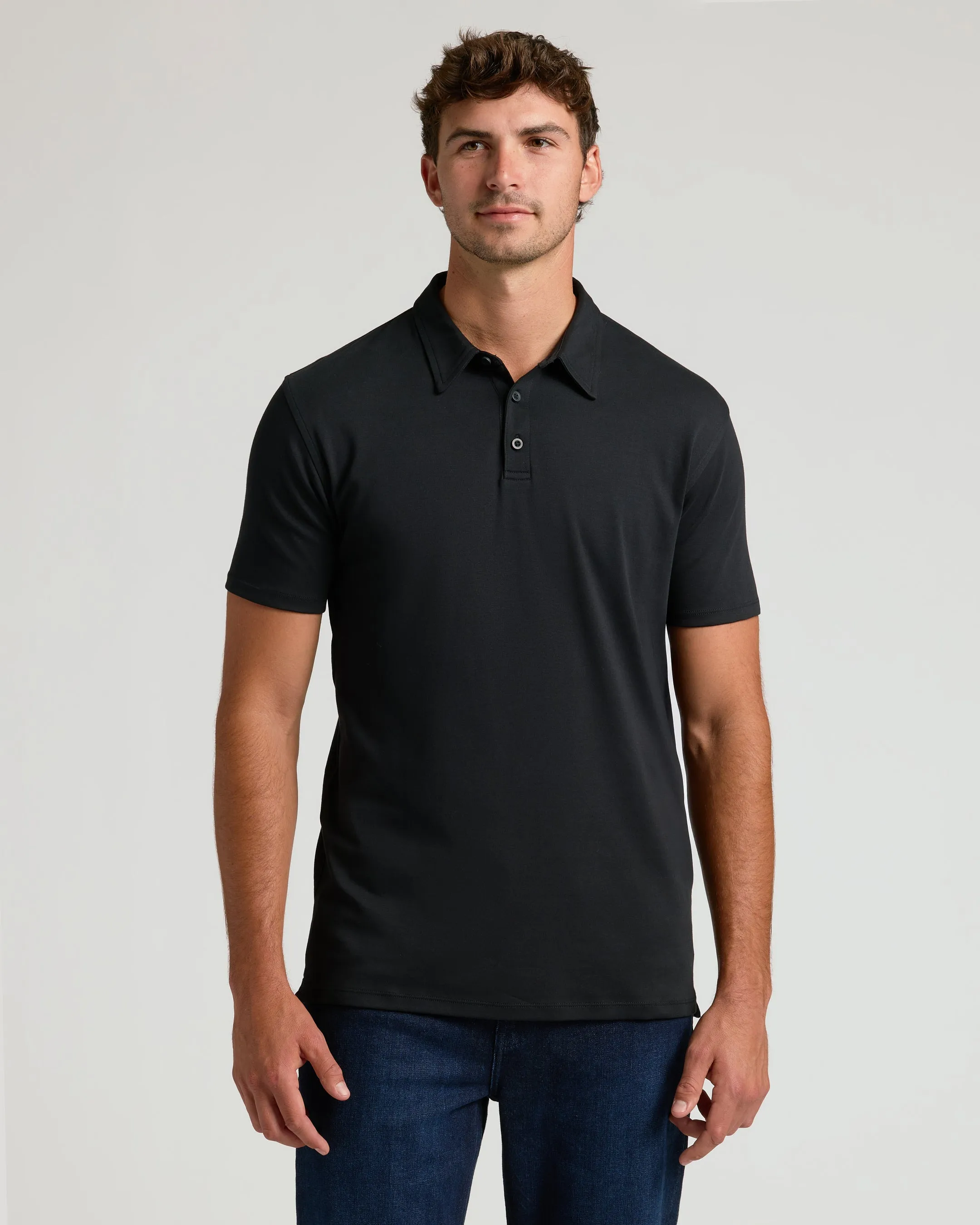 Black & White Tall Premium Pima Polo 7-Pack sold by True Classic product image thumbnail 2