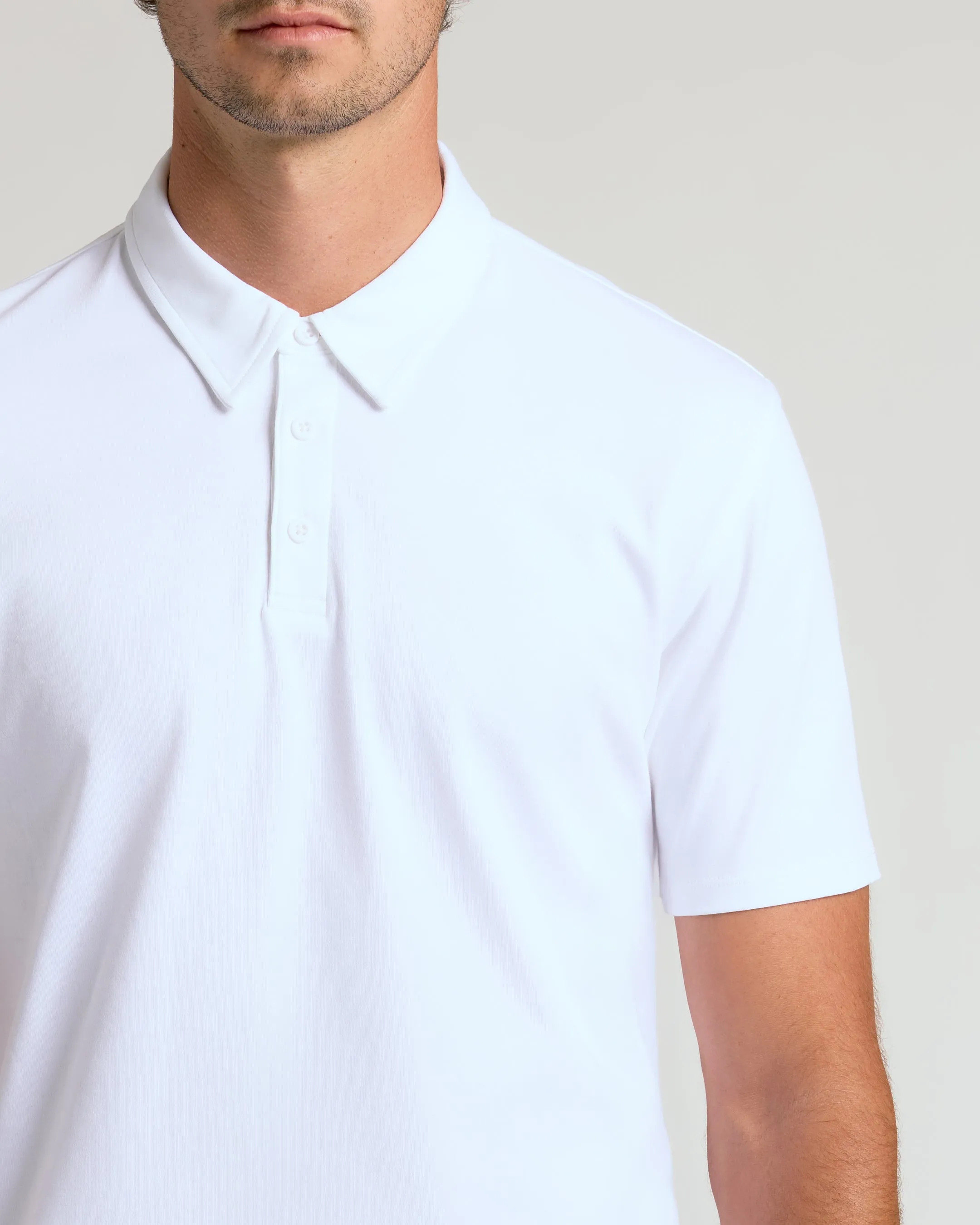 White Tall Premium Pima Polo 4-Pack sold by True Classic product image thumbnail 4