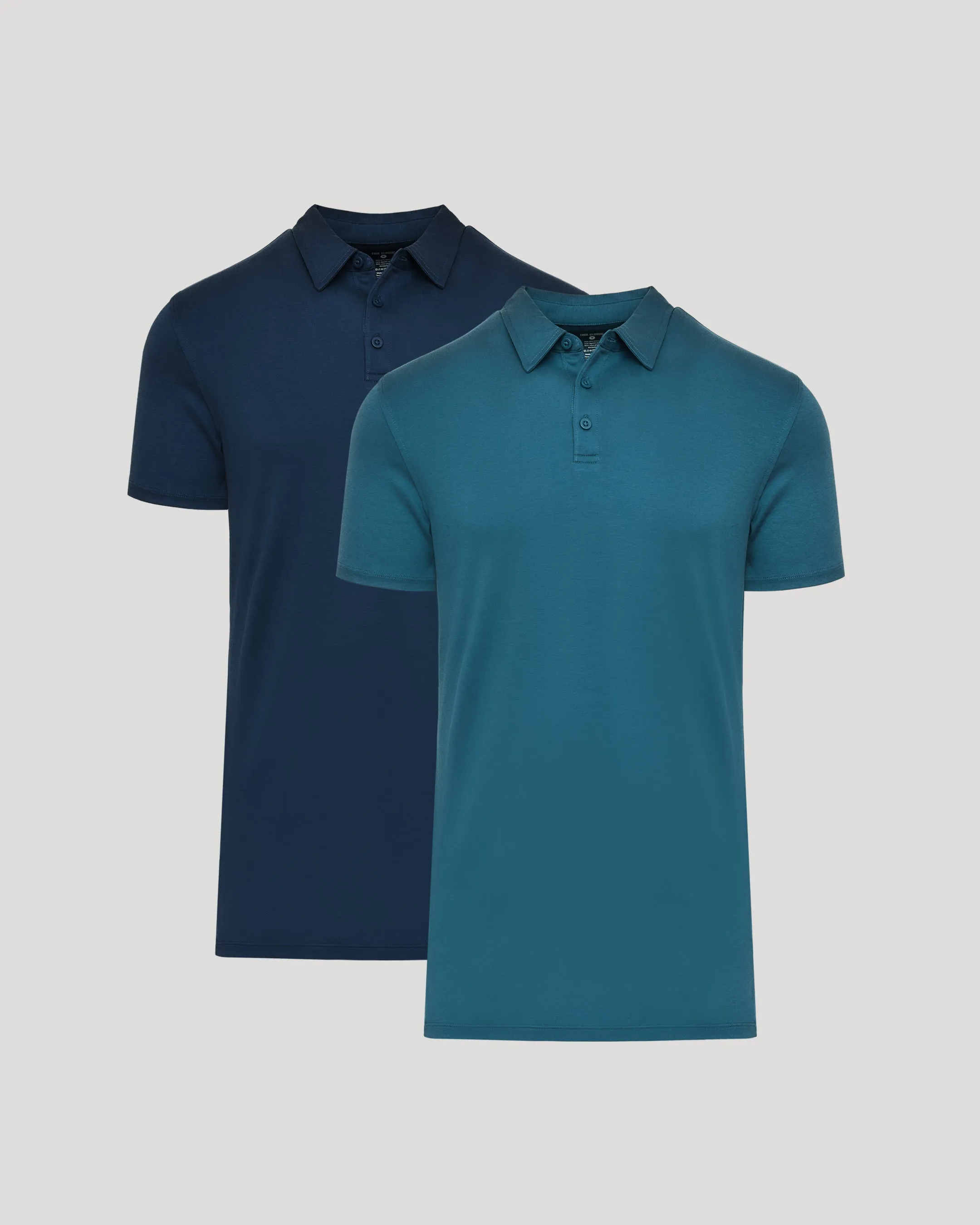 Navy & Lagoon Tall Premium Pima Polo 2-Pack sold by True Classic
