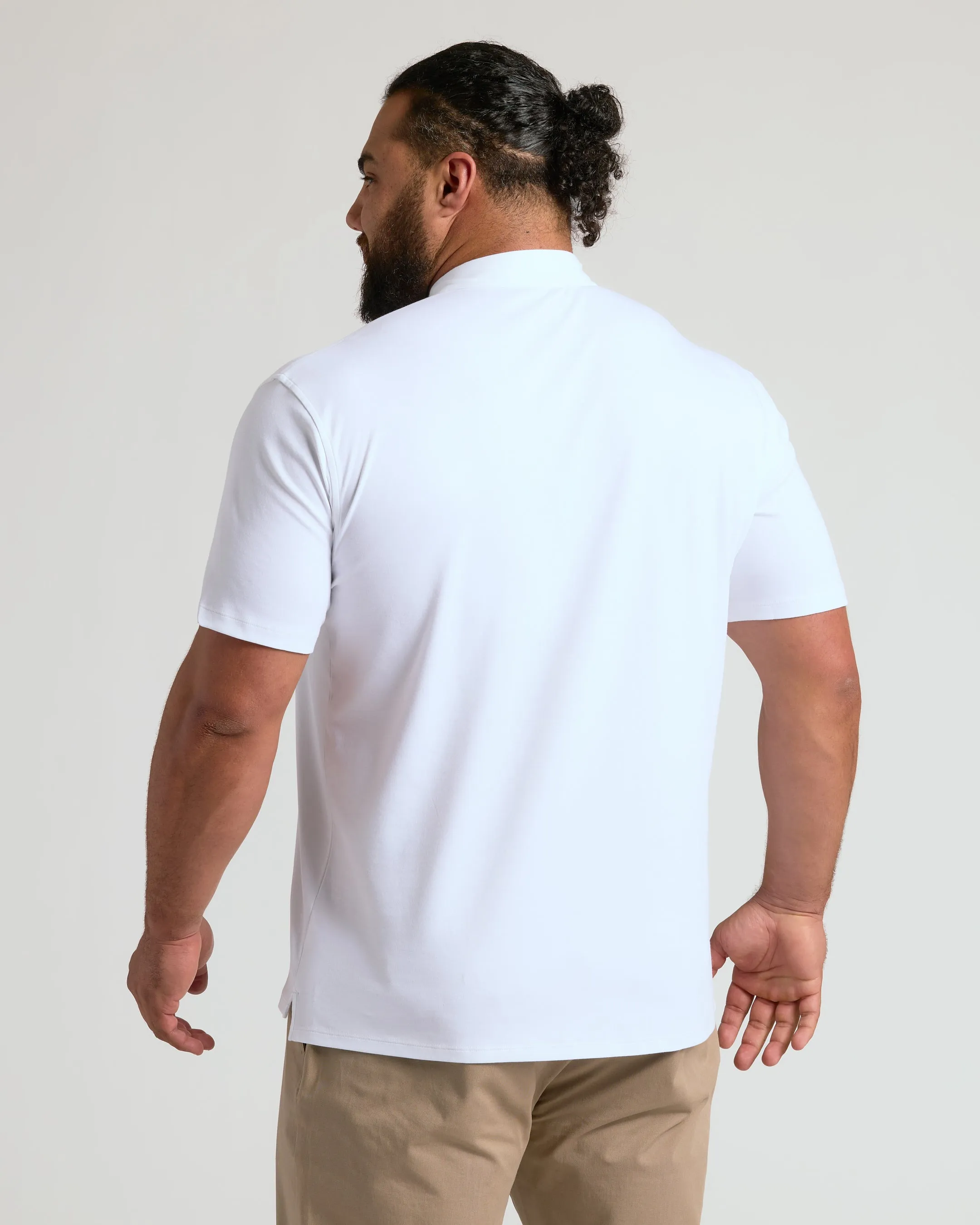 White Premium Pima Polo 7-Pack sold by True Classic product image thumbnail 3