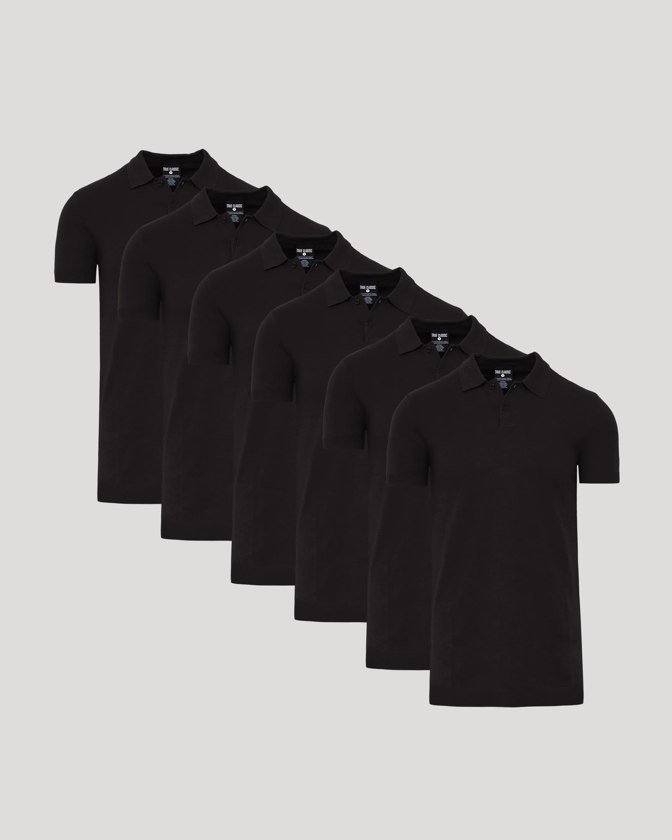 Black Tall Dressy Polo 6-Pack sold by True Classic