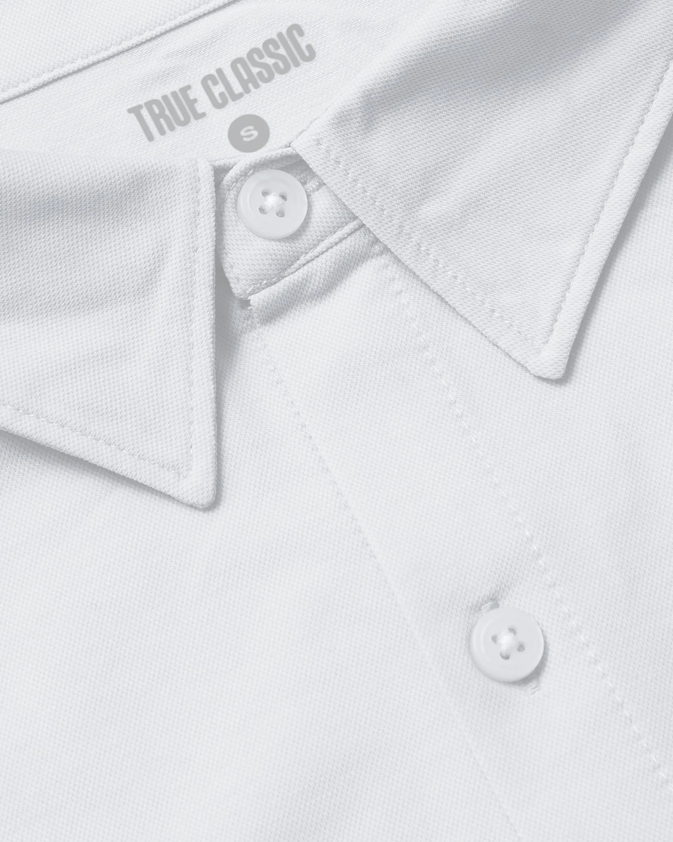 White & Glacier Long Sleeve Modern Knit Oxford 2.0 2-Pack sold by True Classic product image thumbnail 4